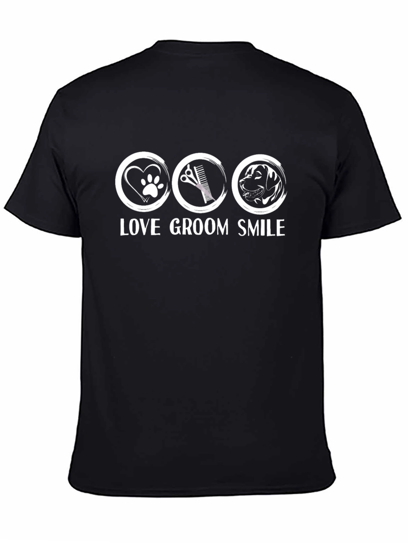 Love Groom Smile - Dog Groomer T-Shirt