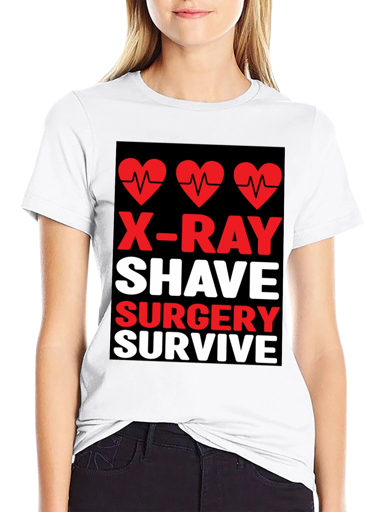 X-Ray Shave Surgery Survive Graphic Tee