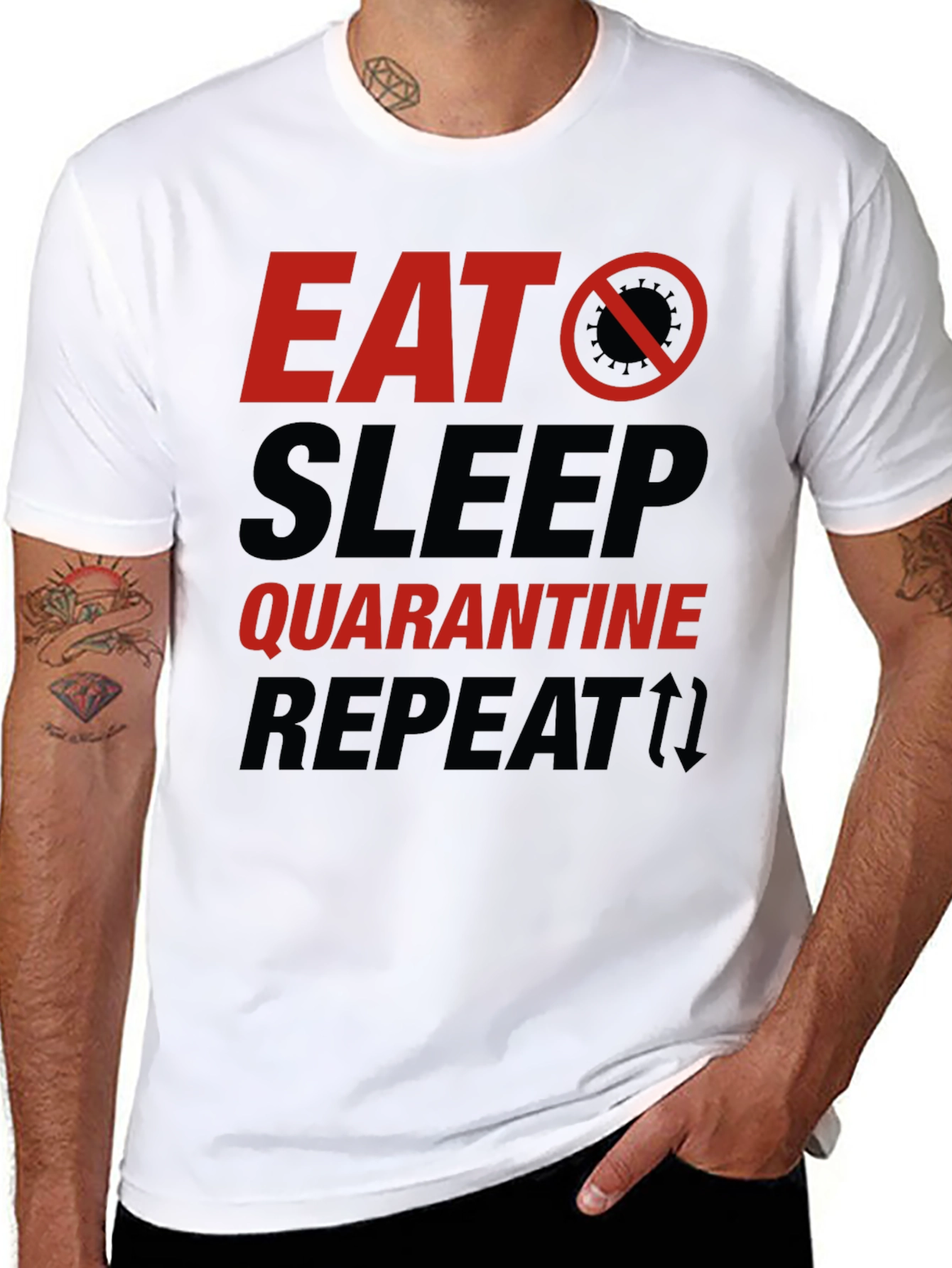 Eat Sleep Quarantine Repeat T-Shirt