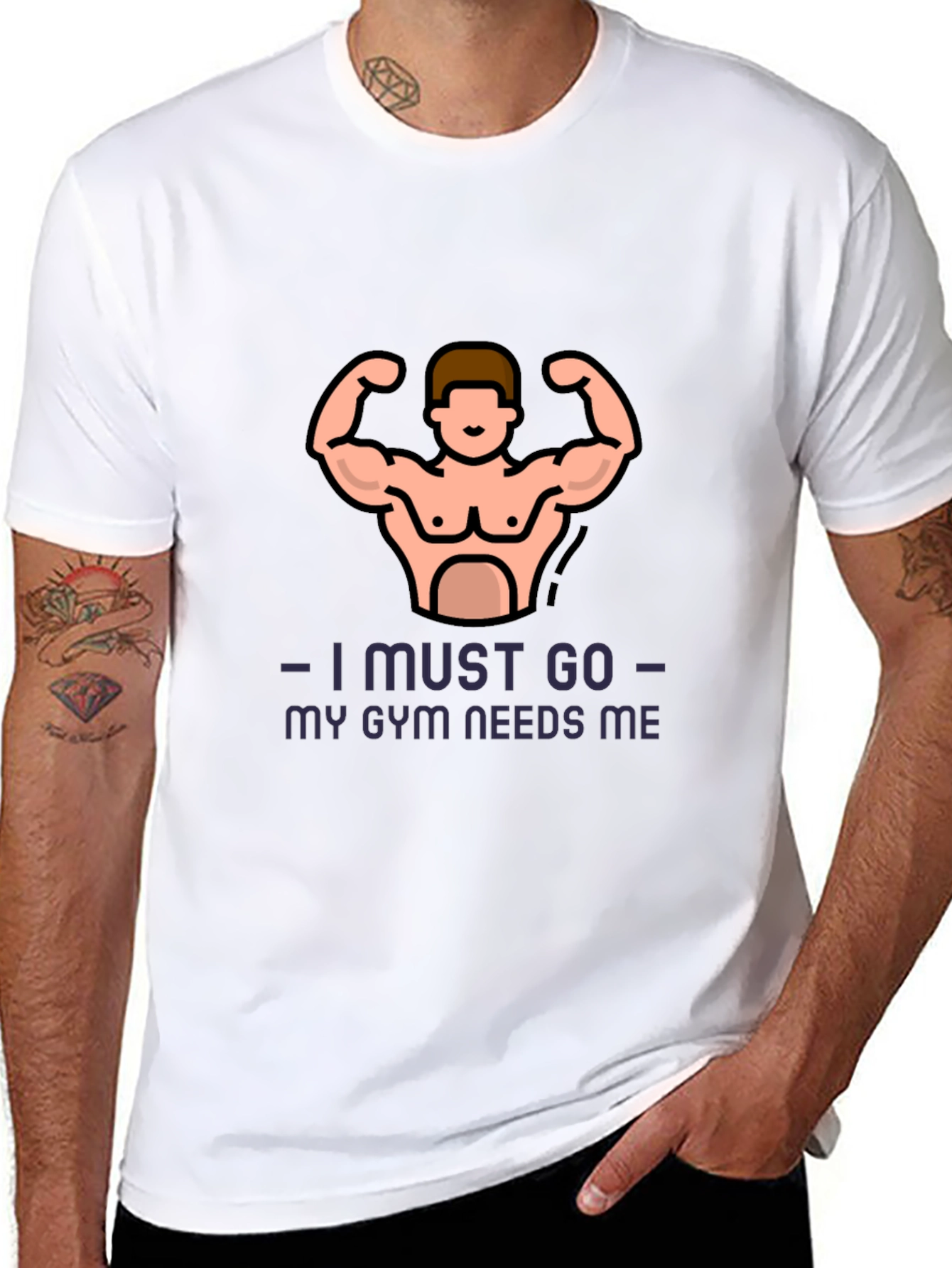 Gym Motivation T-Shirt - I Must Go