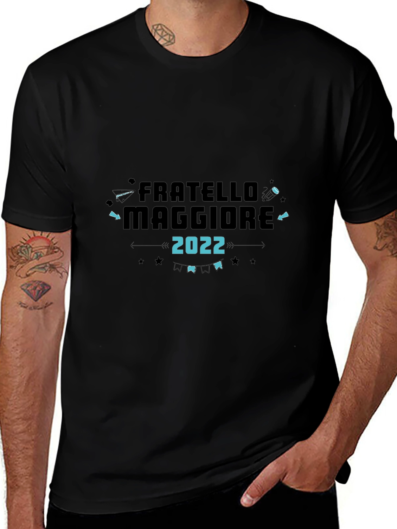 Fratello Maggiore 2022 Black T-Shirt