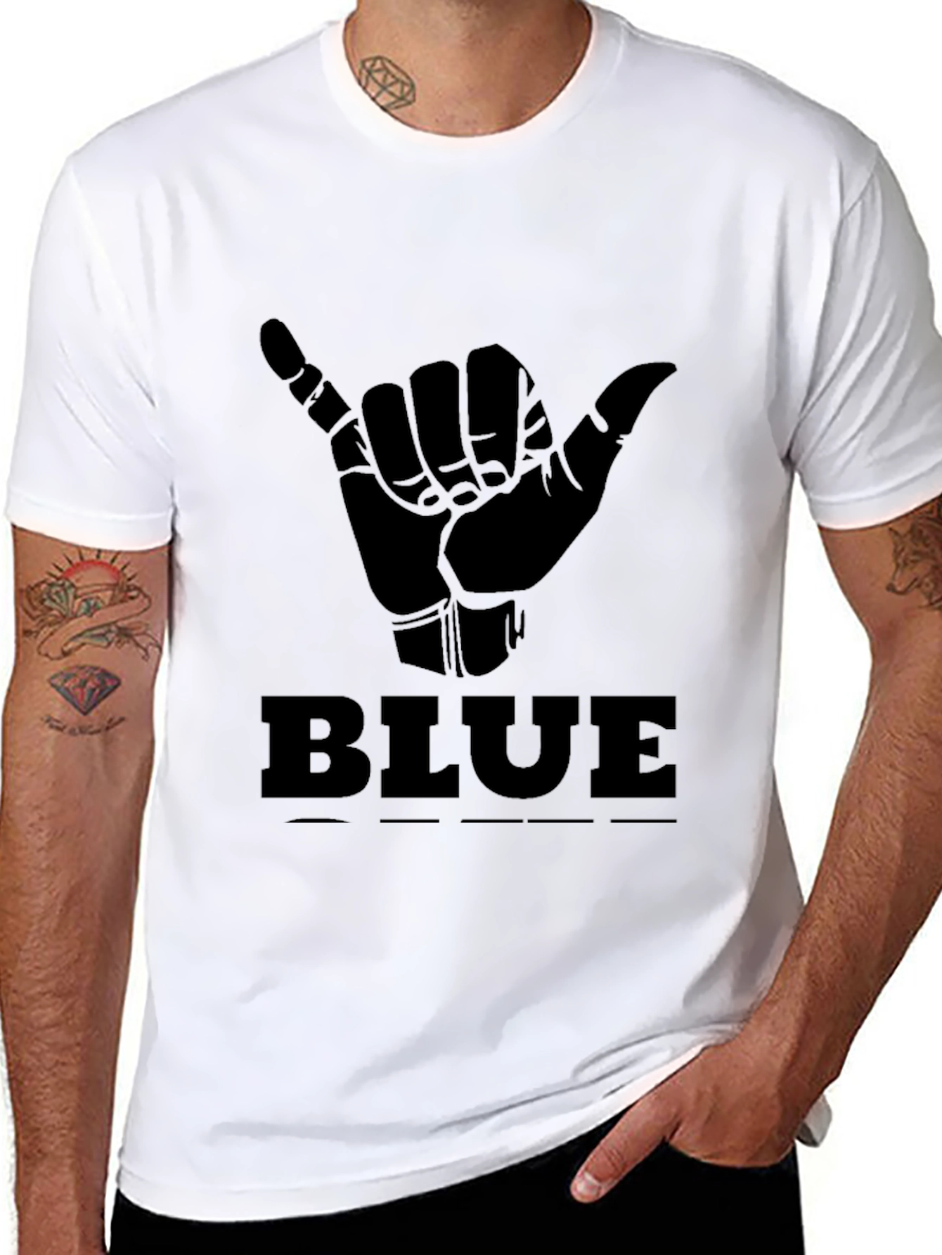 Hang Loose T-Shirt - BLUE Graphic Tee