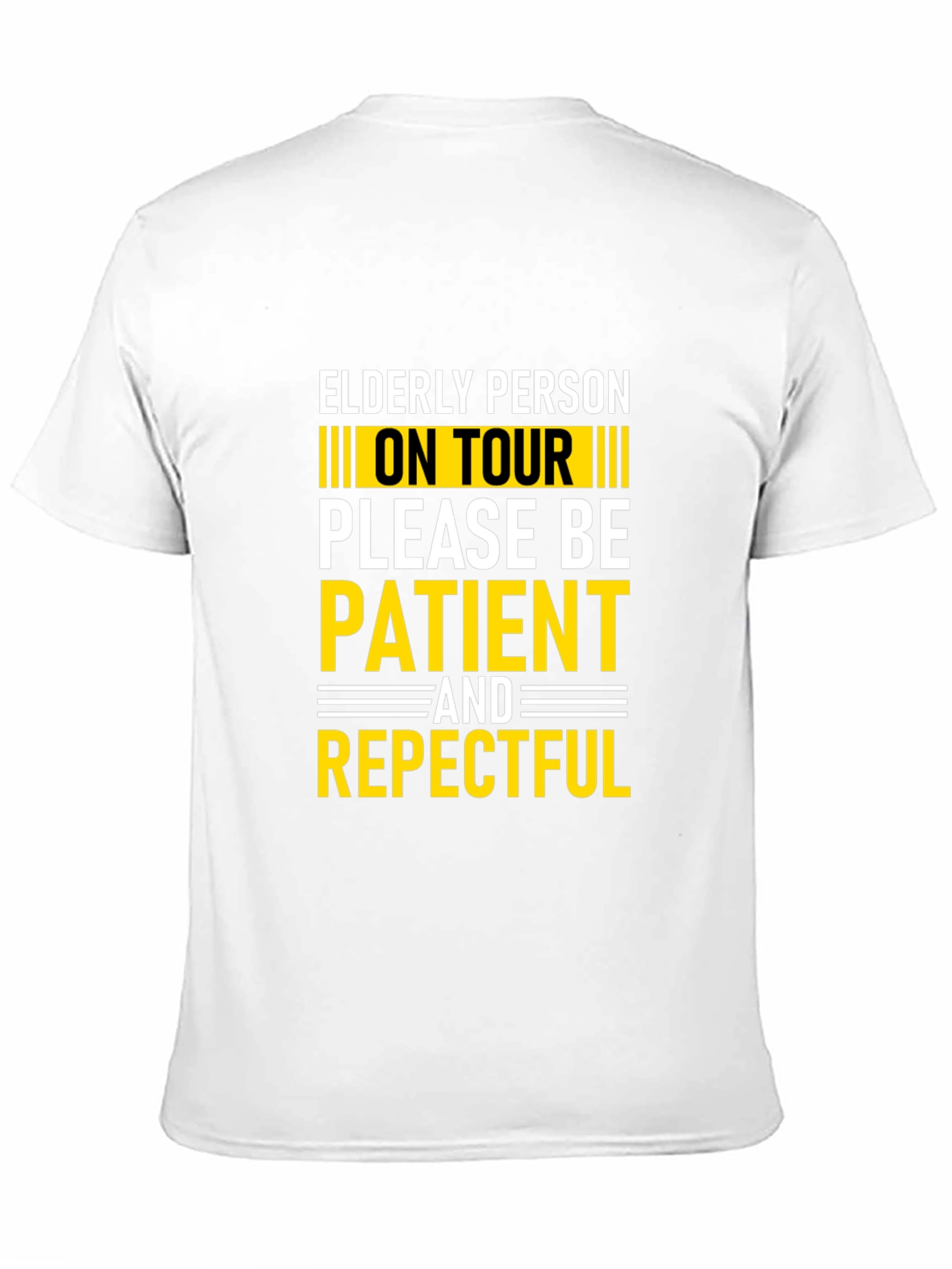 Elderly Person On Tour T-Shirt - Black
