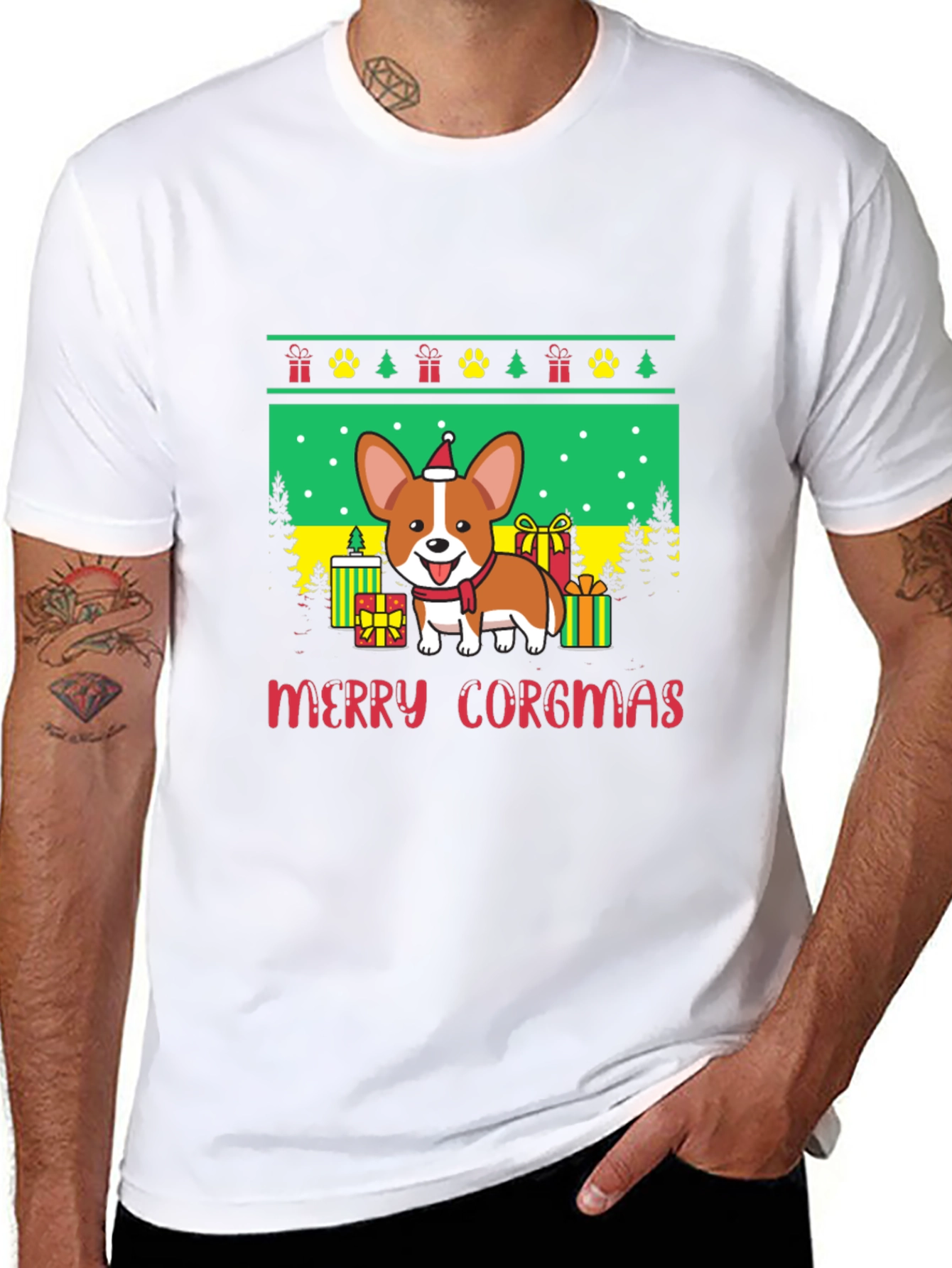 Merry Corgmas Holiday T-Shirt
