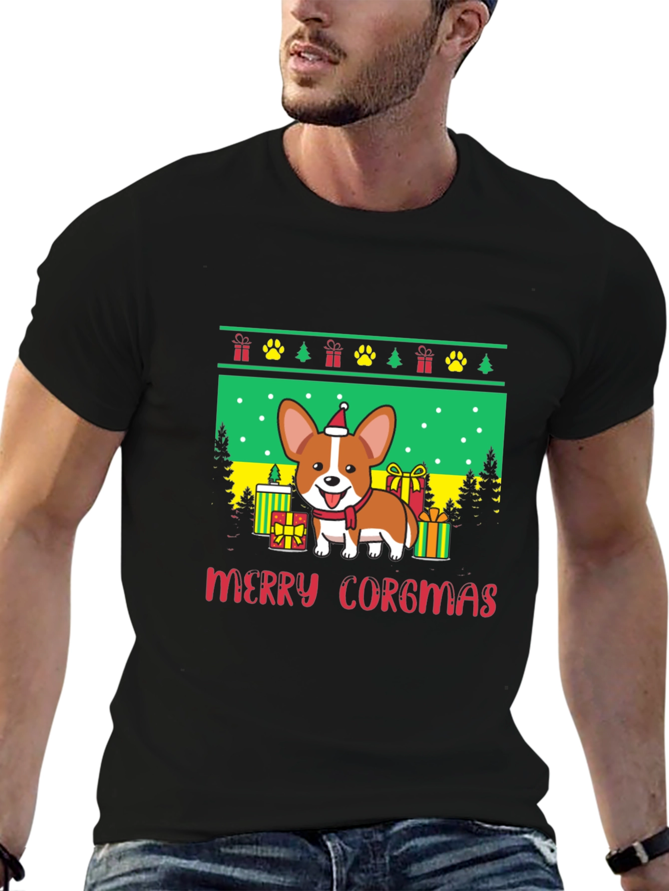 Merry Corgmas Holiday T-Shirt