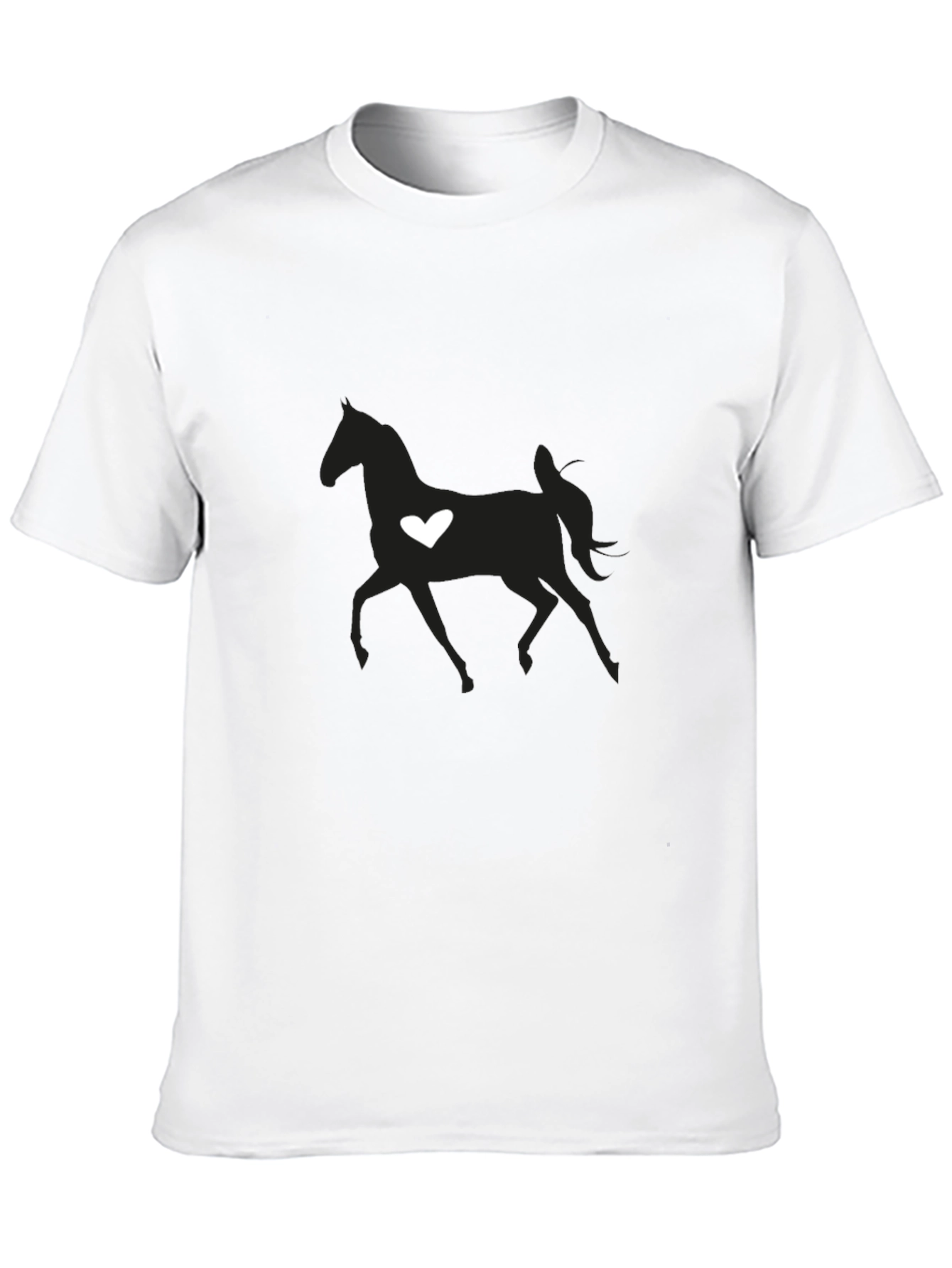 Black Horse Heart Graphic Tee - Mens