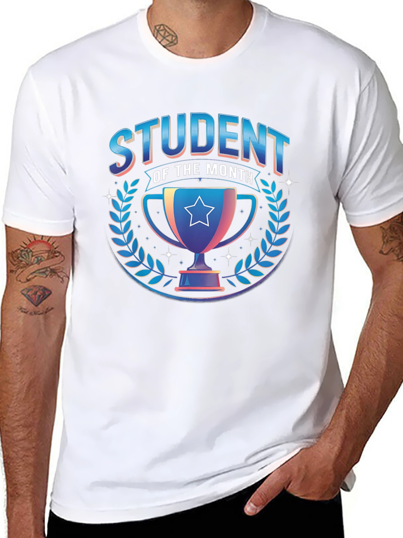 Student of the Month Black Graphic Tee