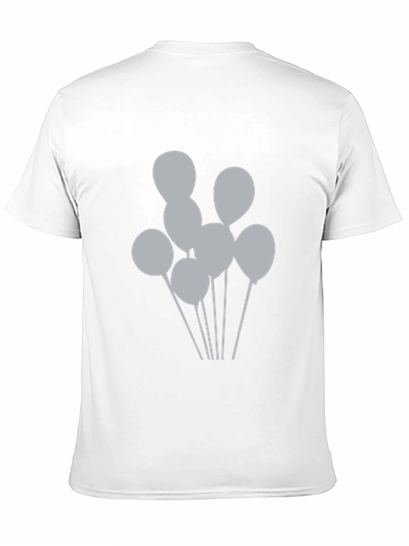 Mens Black Balloons Graphic Tee
