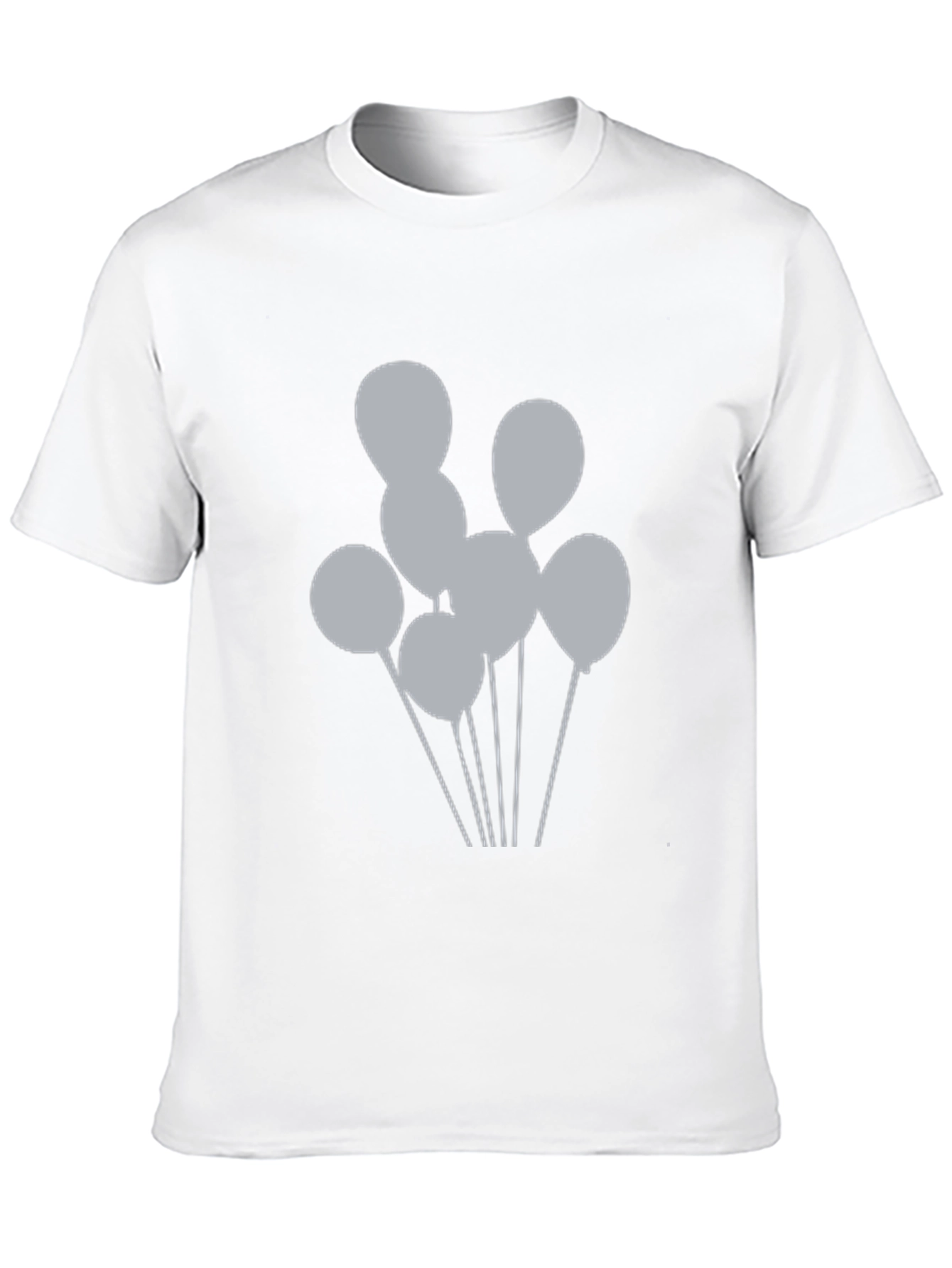 Mens Black Balloons Graphic Tee