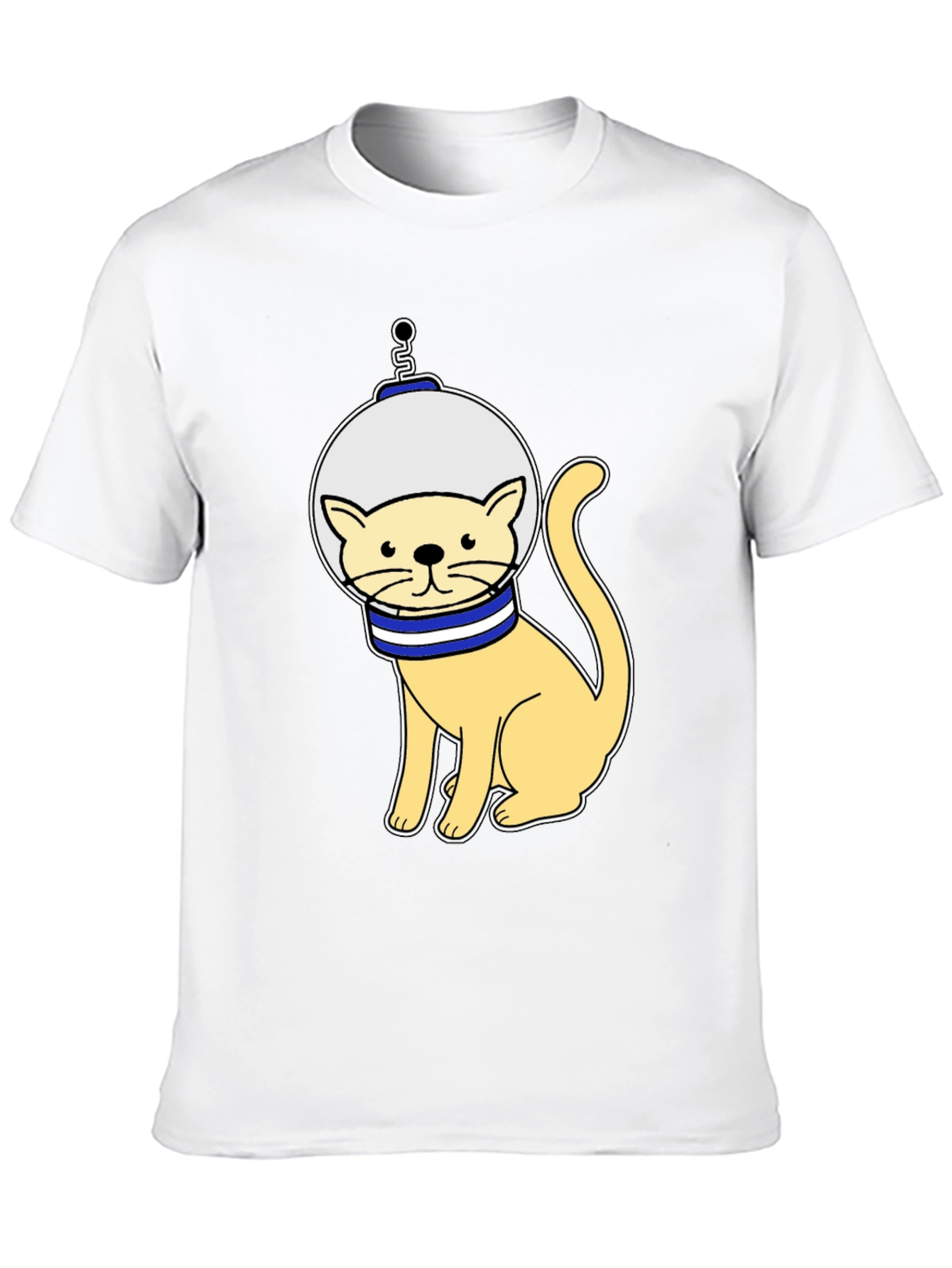 Astronaut Cat Graphic T-Shirt - Space Kitty Tee