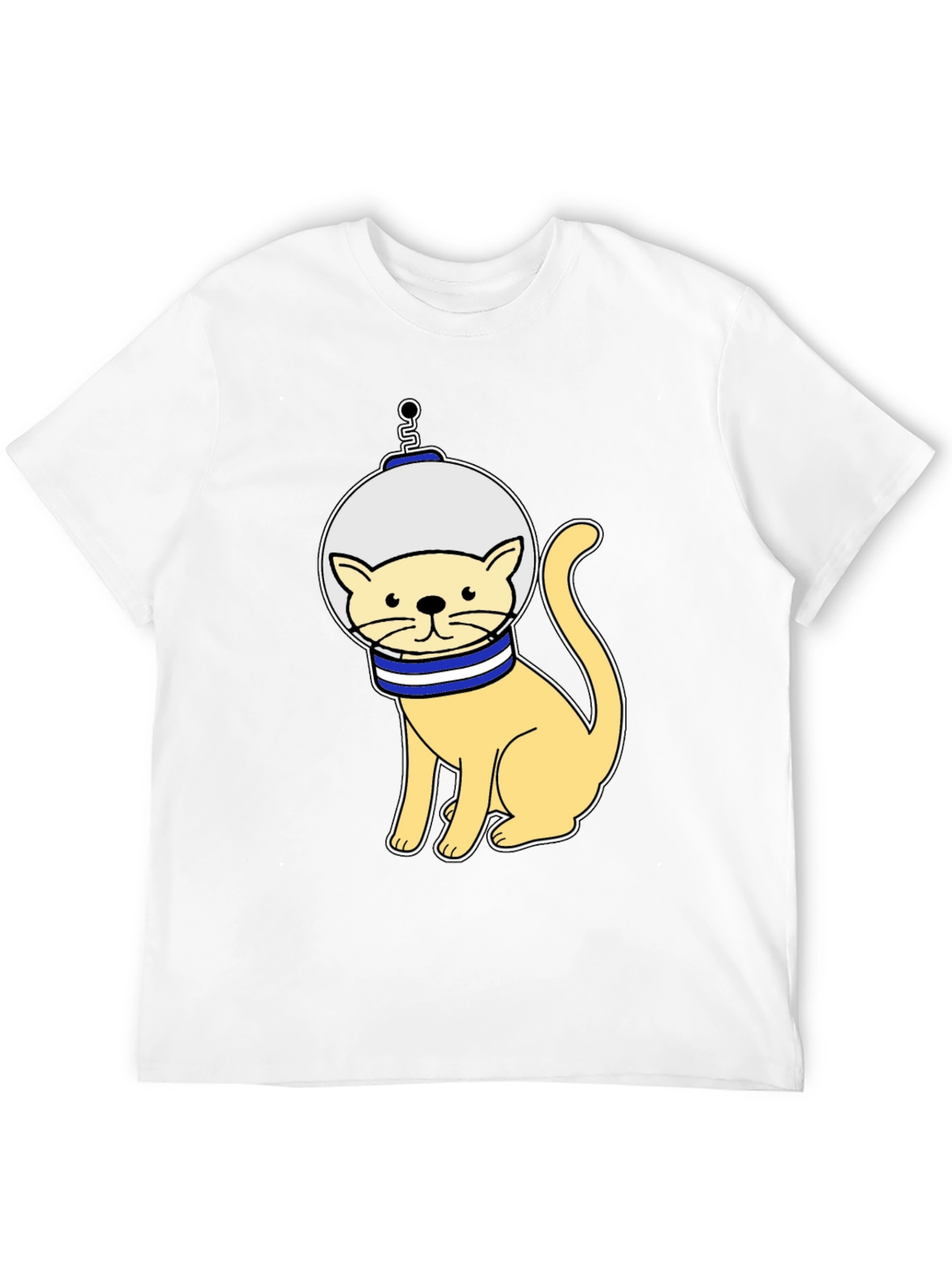 Astronaut Cat Graphic T-Shirt - Space Kitty Tee