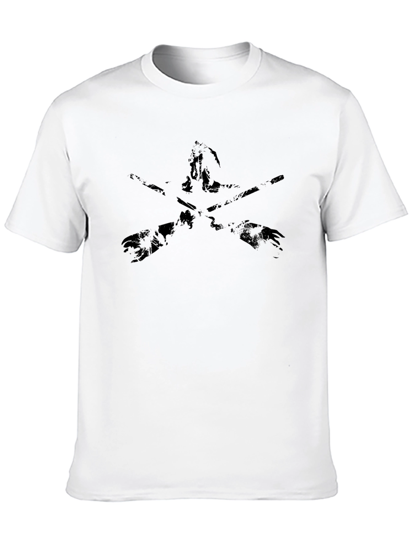 Edgy Black Graphic Tee - Shadow Duelist