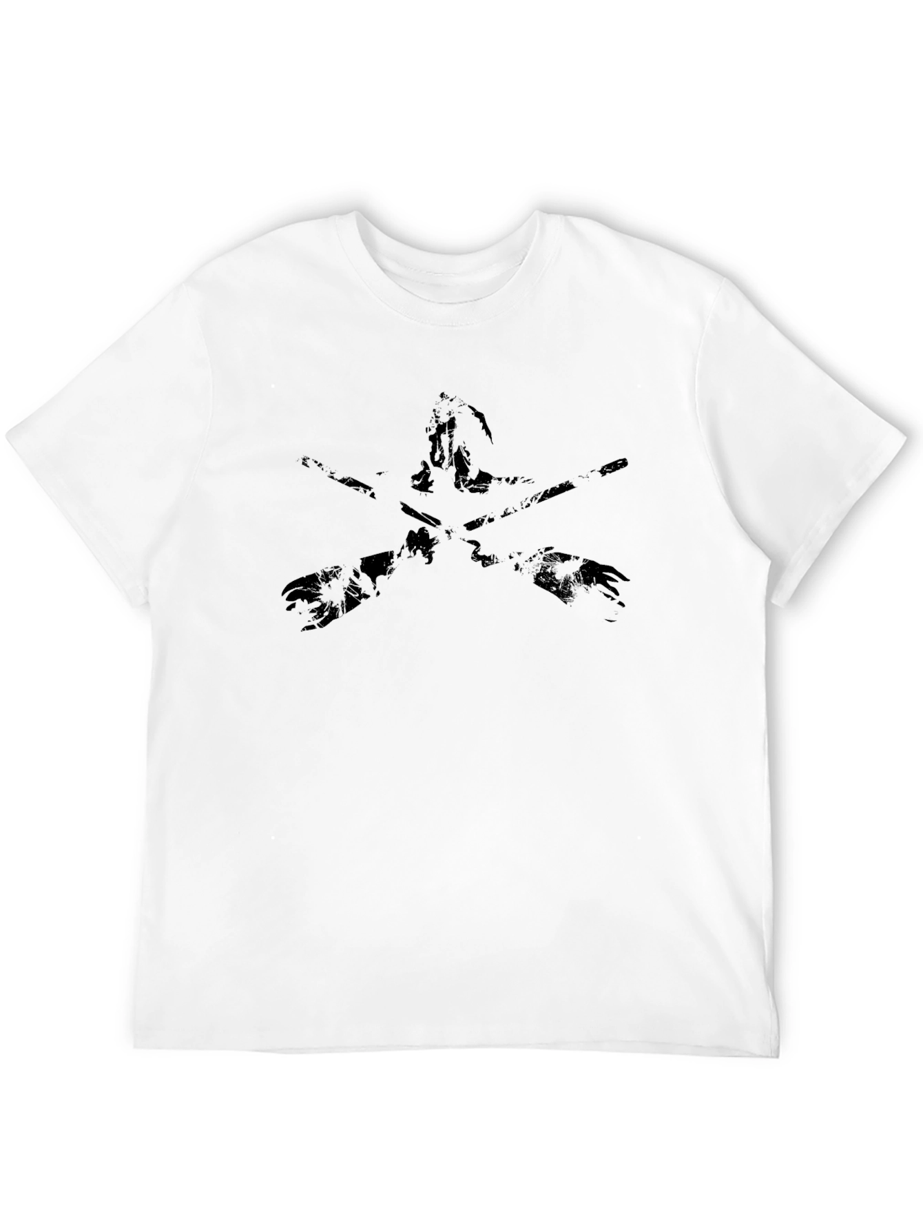 Edgy Black Graphic Tee - Shadow Duelist