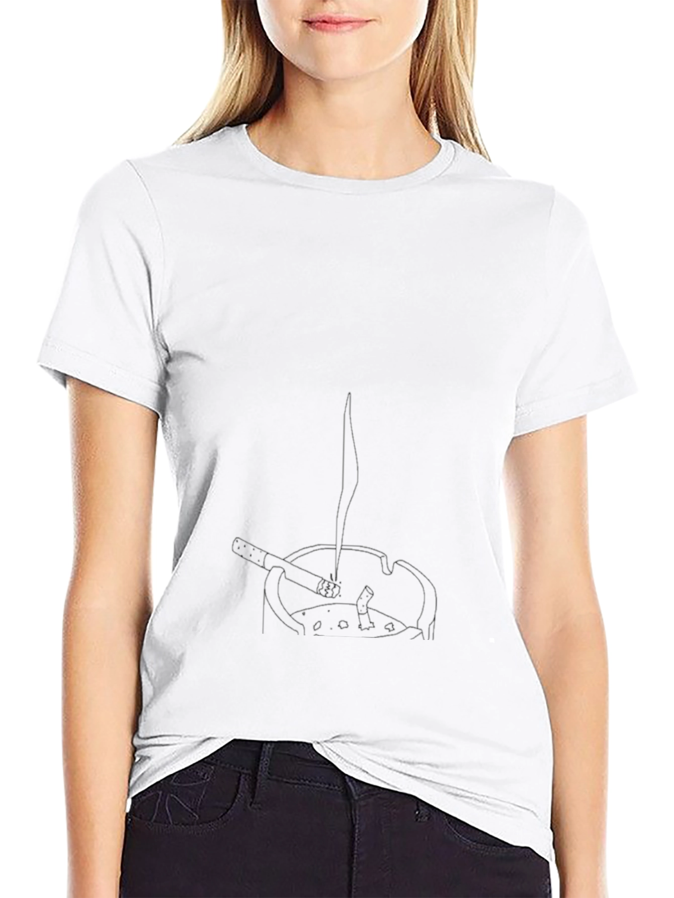 Ashtray Graphic T-Shirt - Smokers Fashion Tee