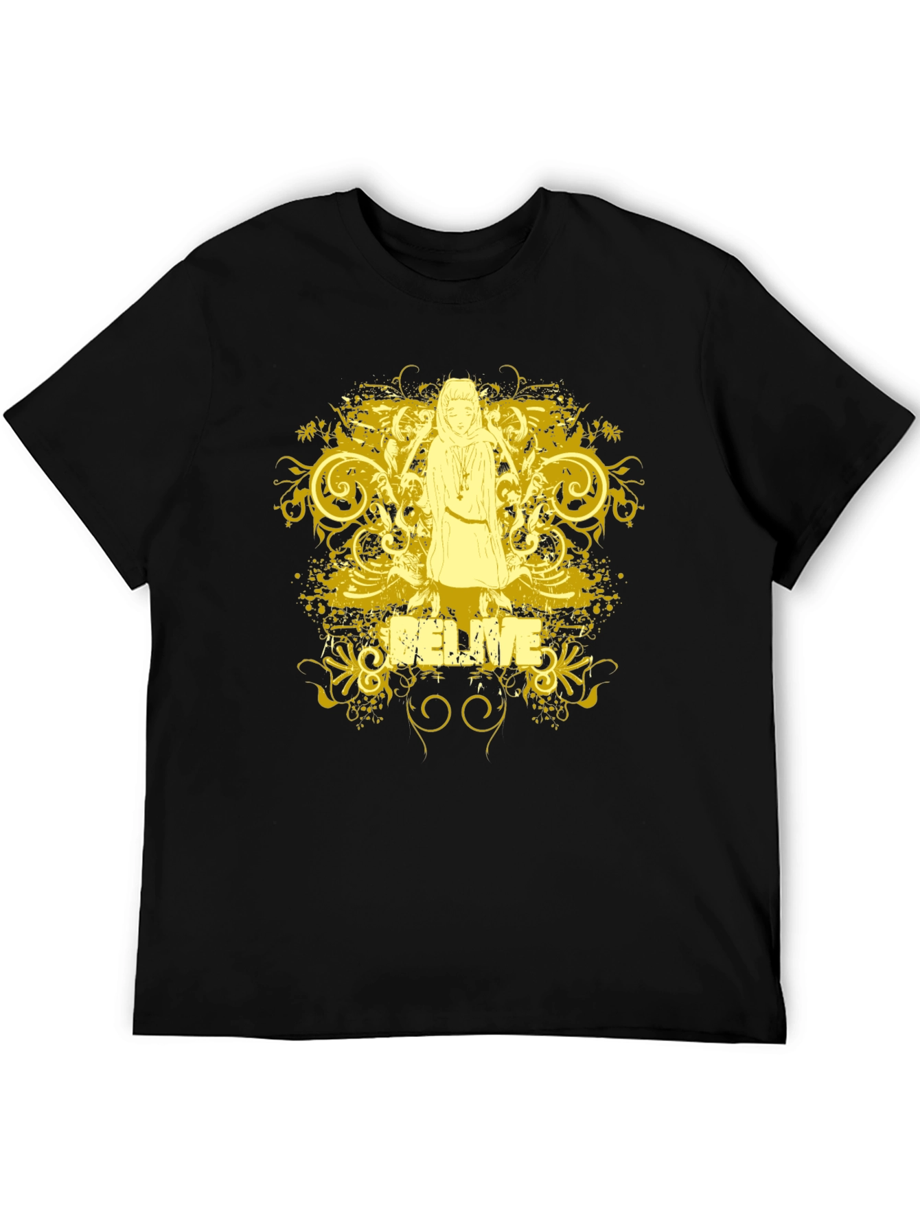 Believe Graphic T-Shirt - Black Cotton Tee