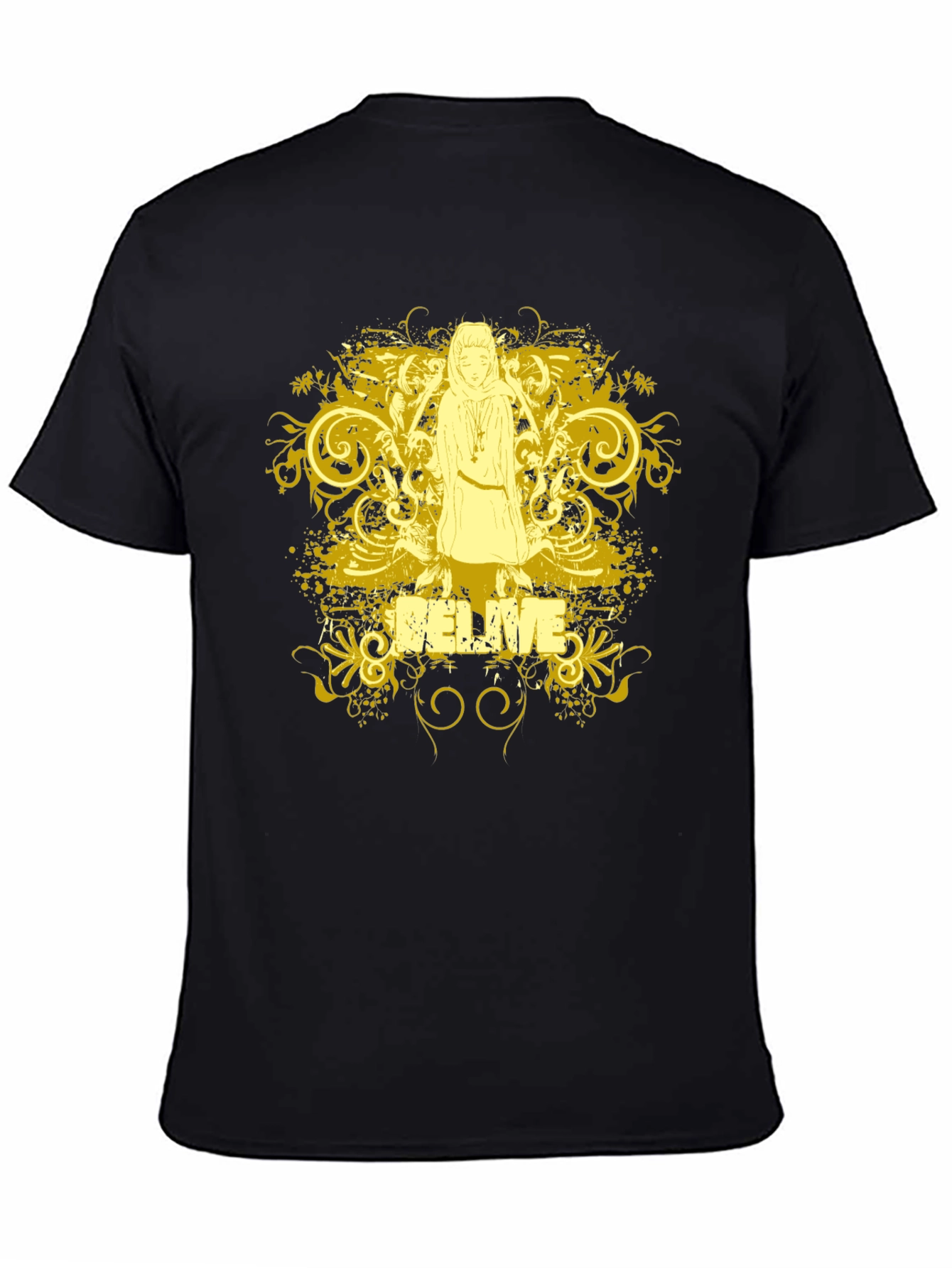 Believe Graphic T-Shirt - Black Cotton Tee
