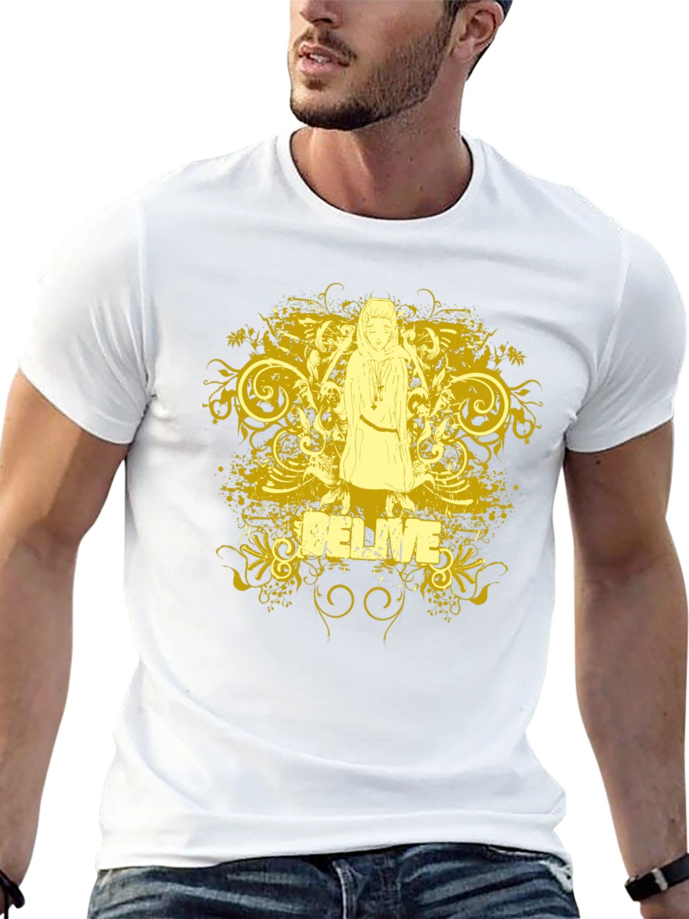 Believe Graphic T-Shirt - Black Cotton Tee