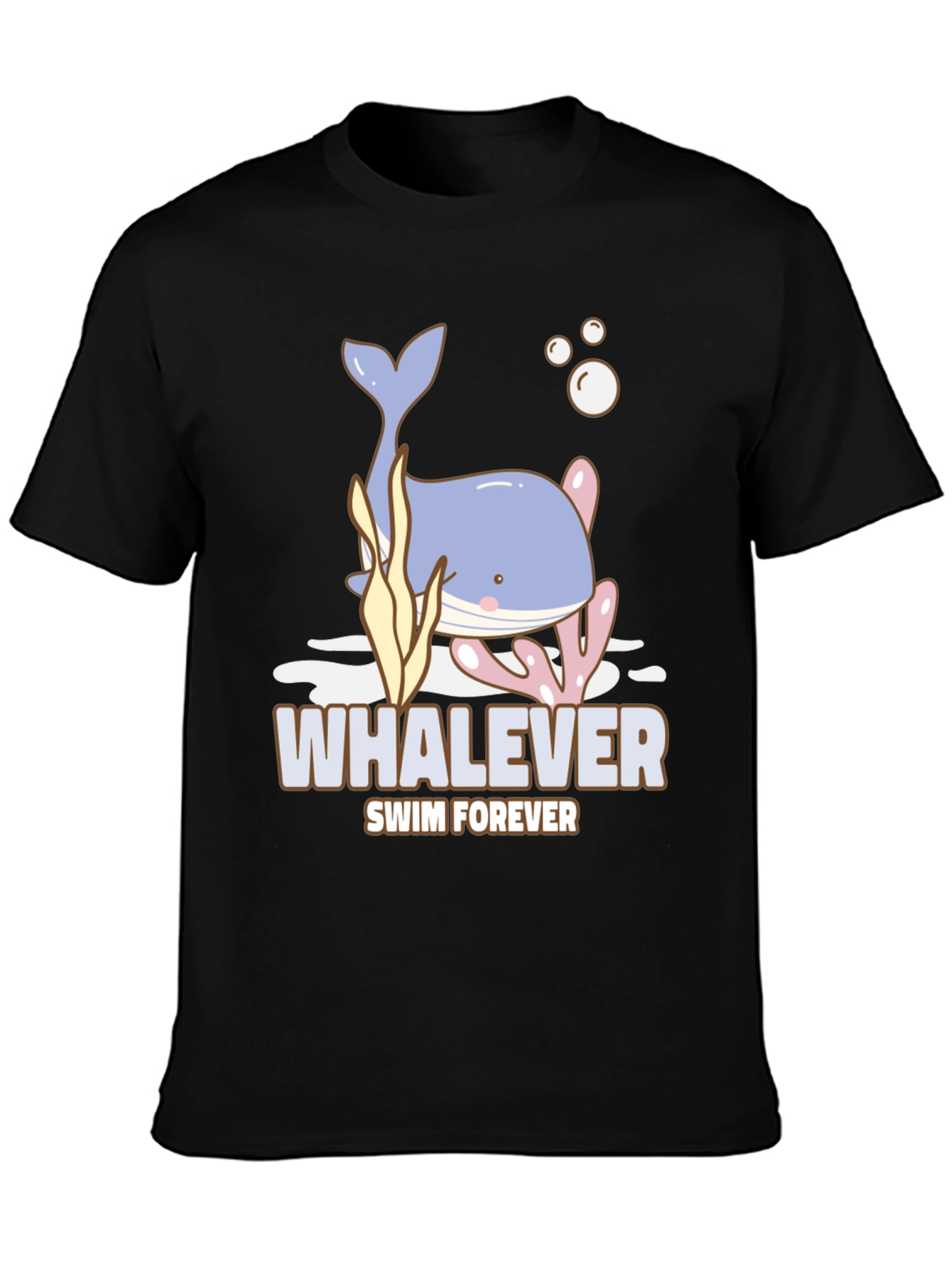 Whalever Swim Forever Graphic T-Shirt