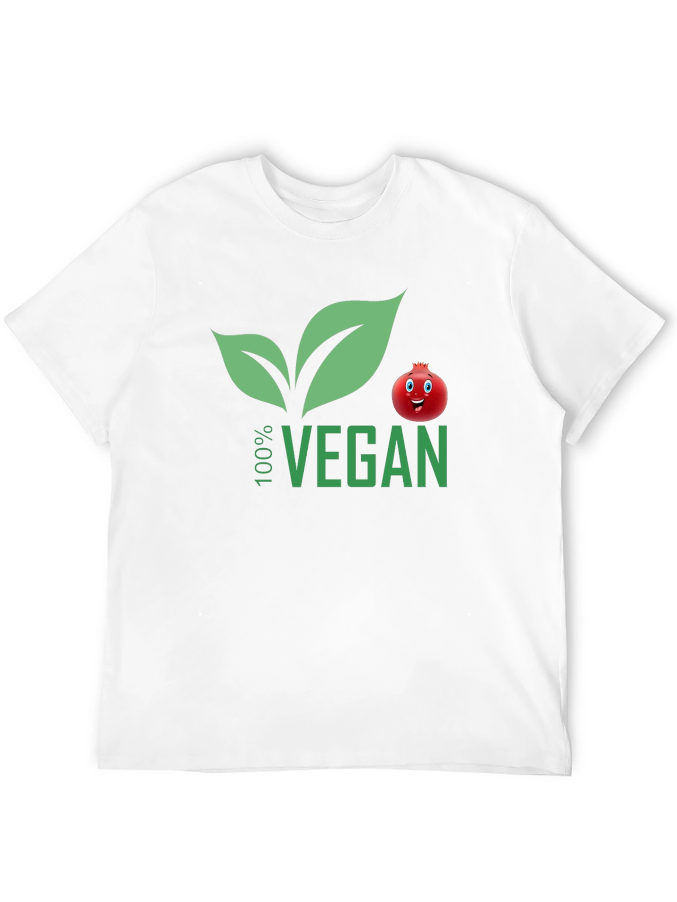 100% Vegan T-Shirt with Pomegranate Design