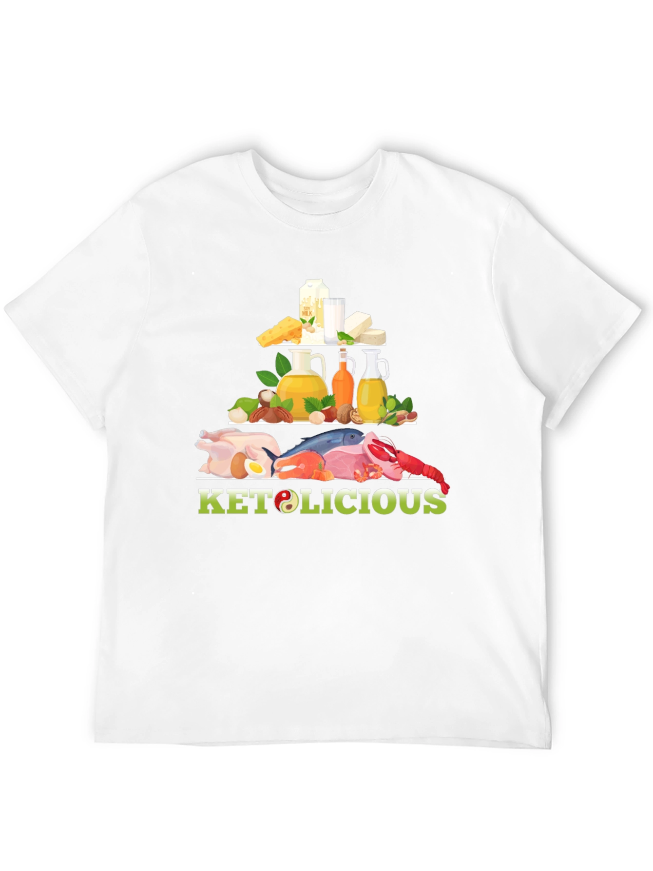 Keto-licious Food Pyramid Graphic Tee