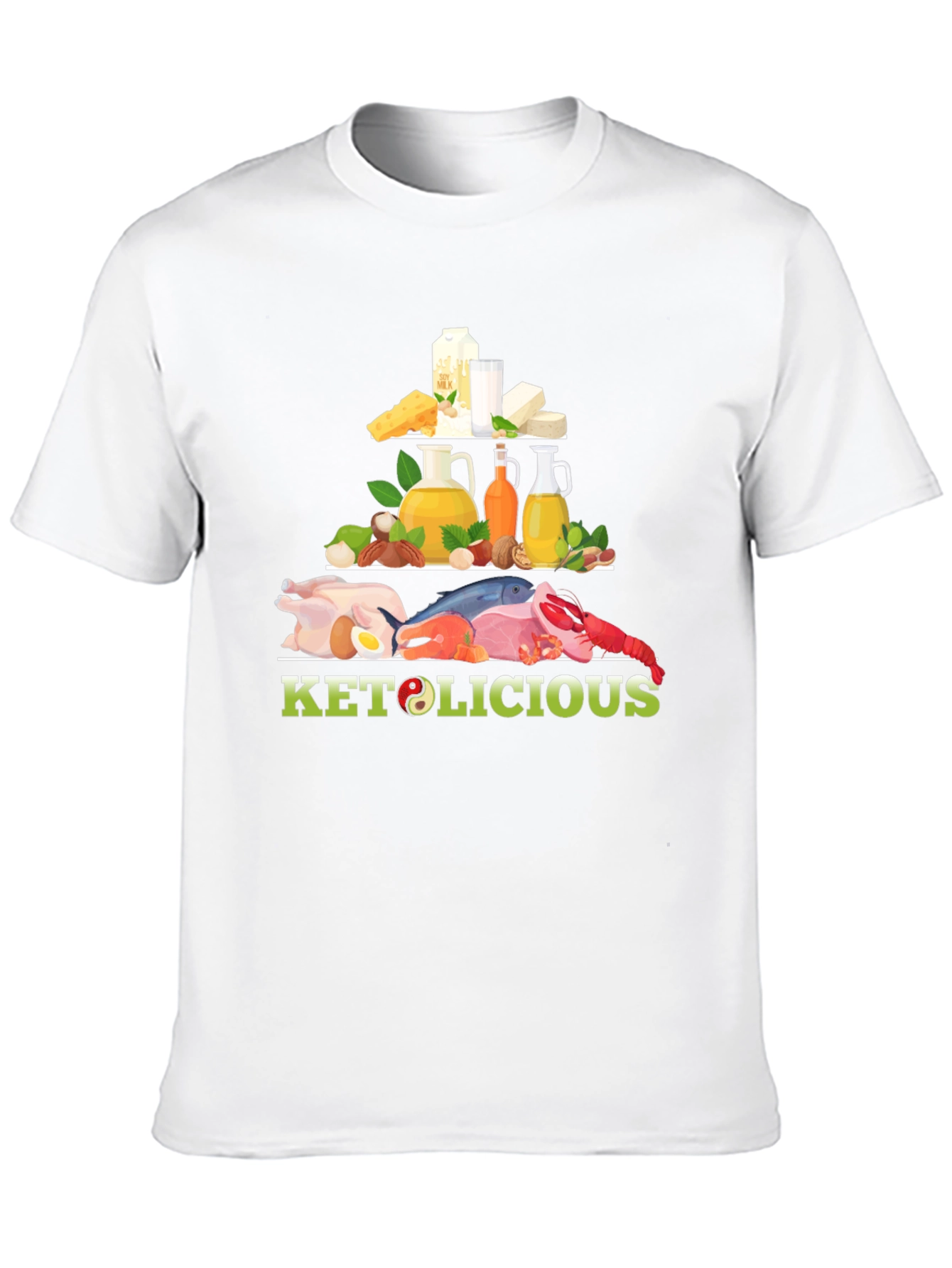 Keto-licious Food Pyramid Graphic Tee