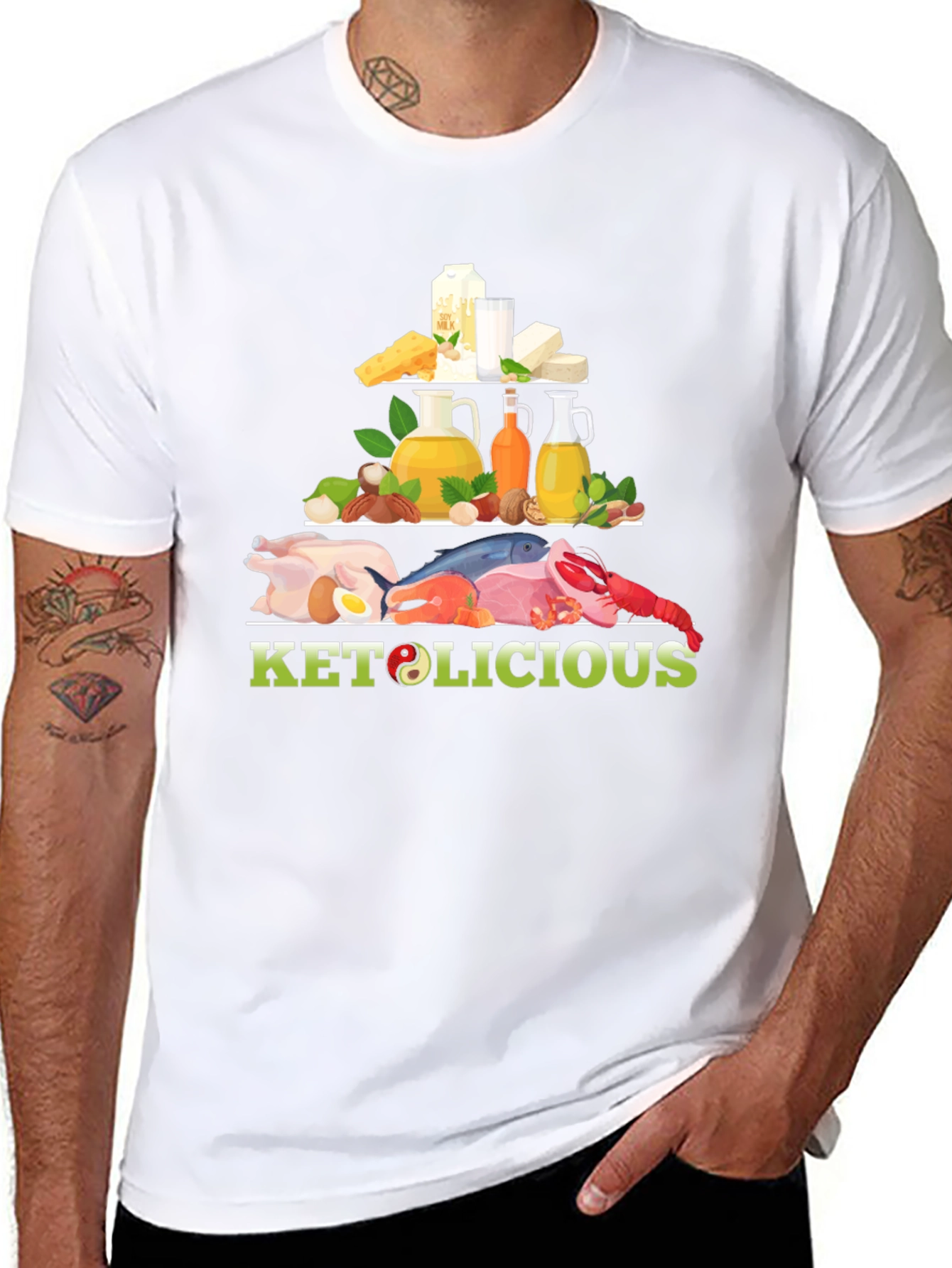Keto-licious Food Pyramid Graphic Tee