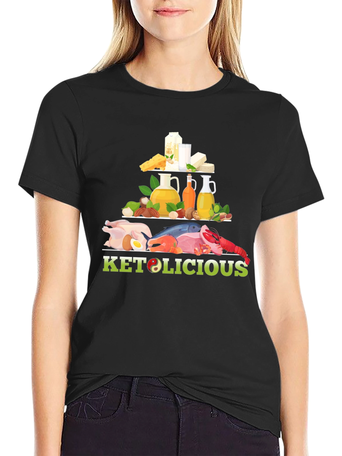 Keto-licious Food Pyramid Graphic Tee