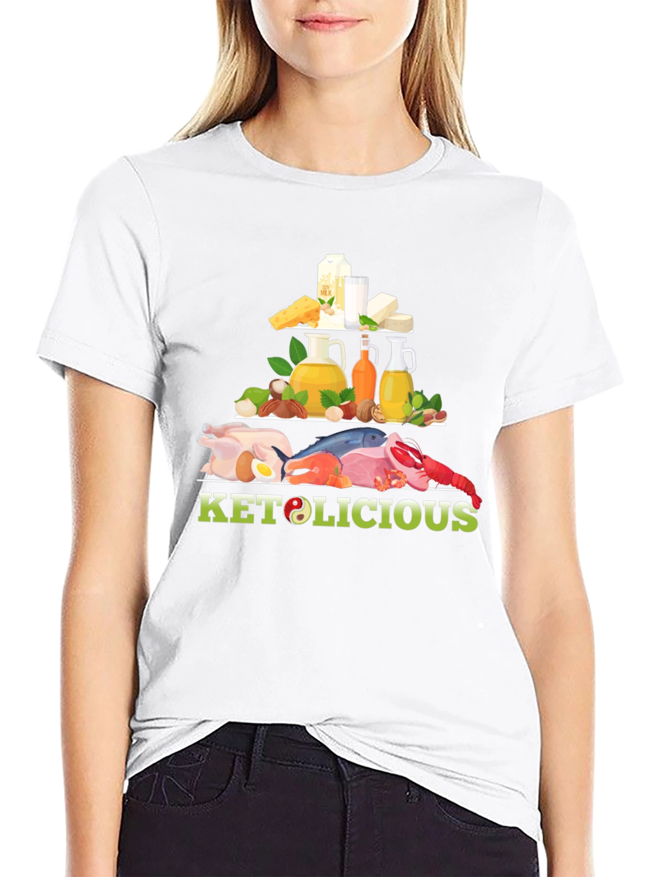 Keto-licious Food Pyramid Graphic Tee
