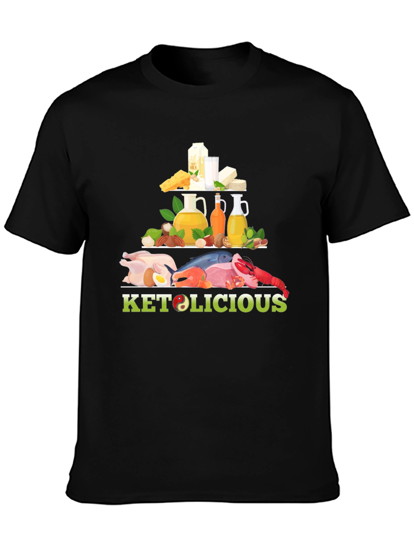 Keto-licious Food Pyramid Graphic Tee