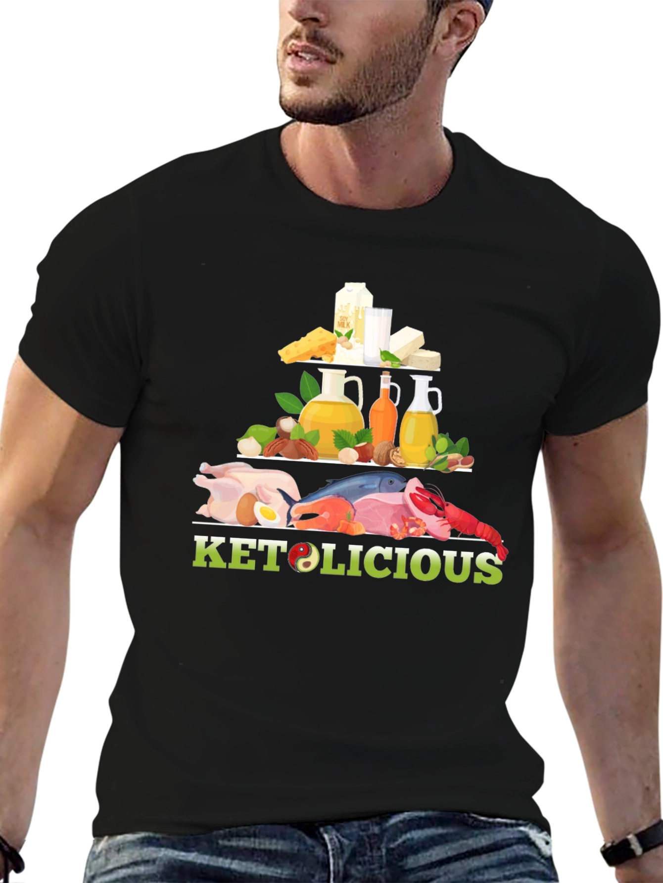 Keto-licious Food Pyramid Graphic Tee