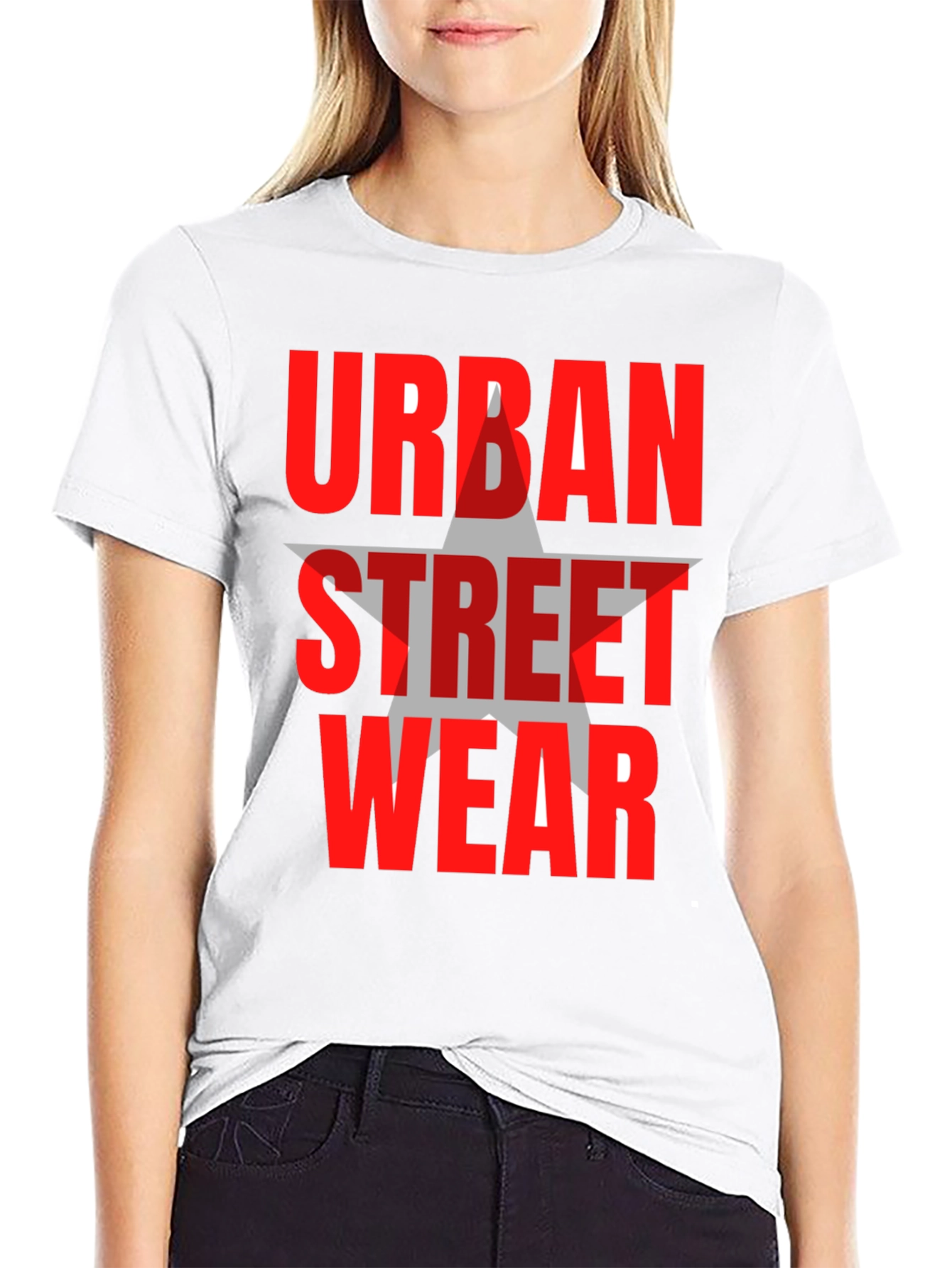 Urban Streetwear Graphic Tee - Black