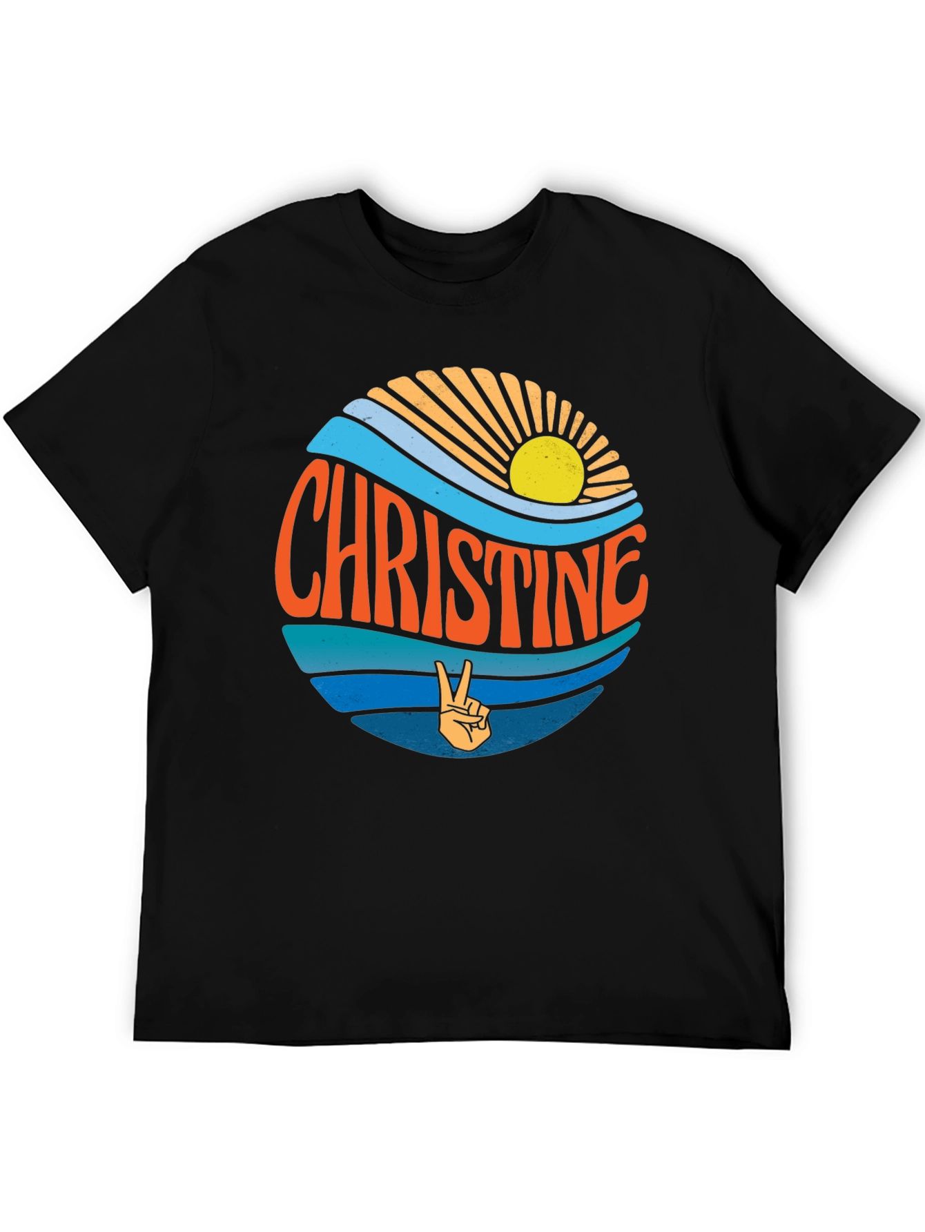 Christine Retro Peace Sign T-Shirt