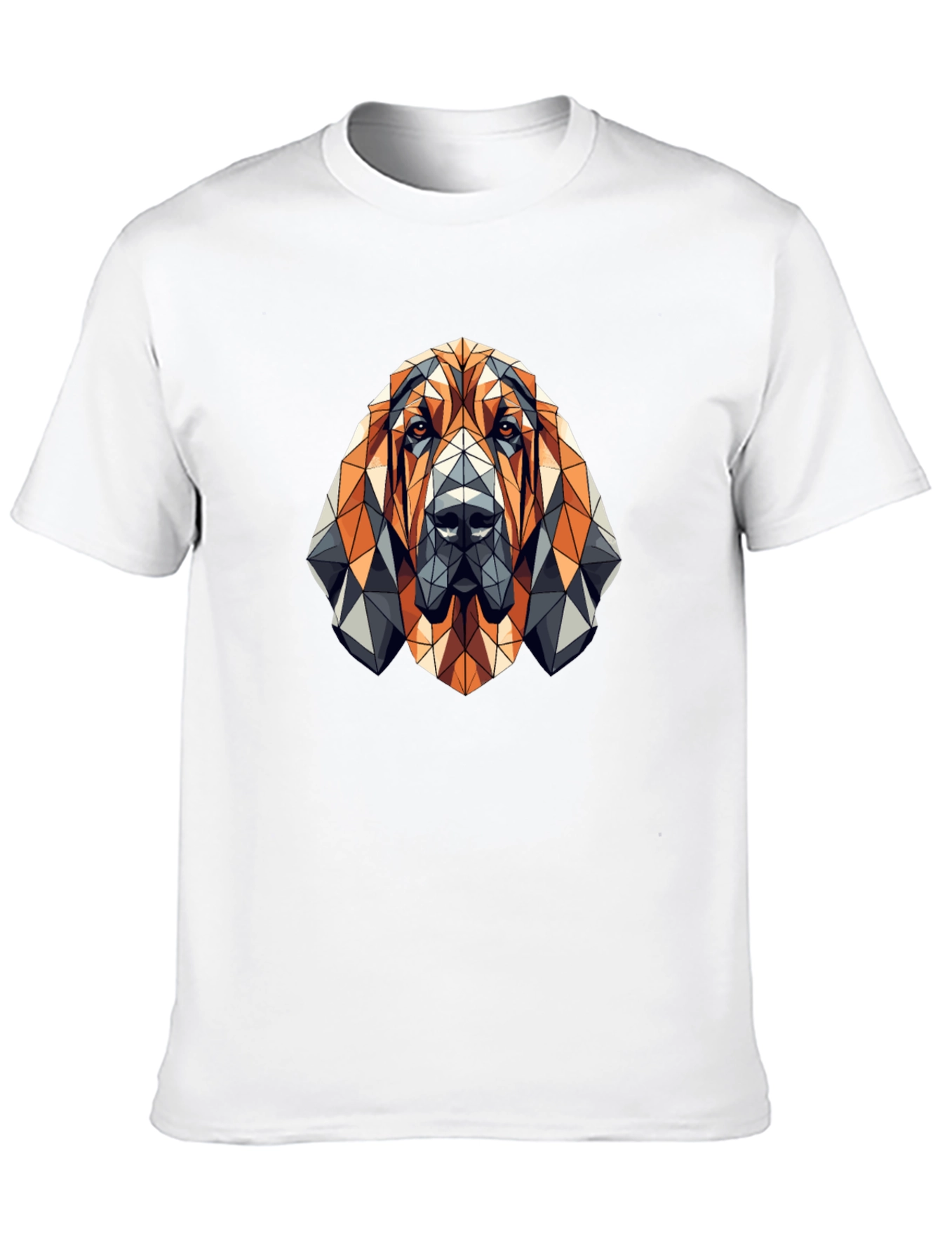 Geometric Dog T-Shirt - Modern Animal Design
