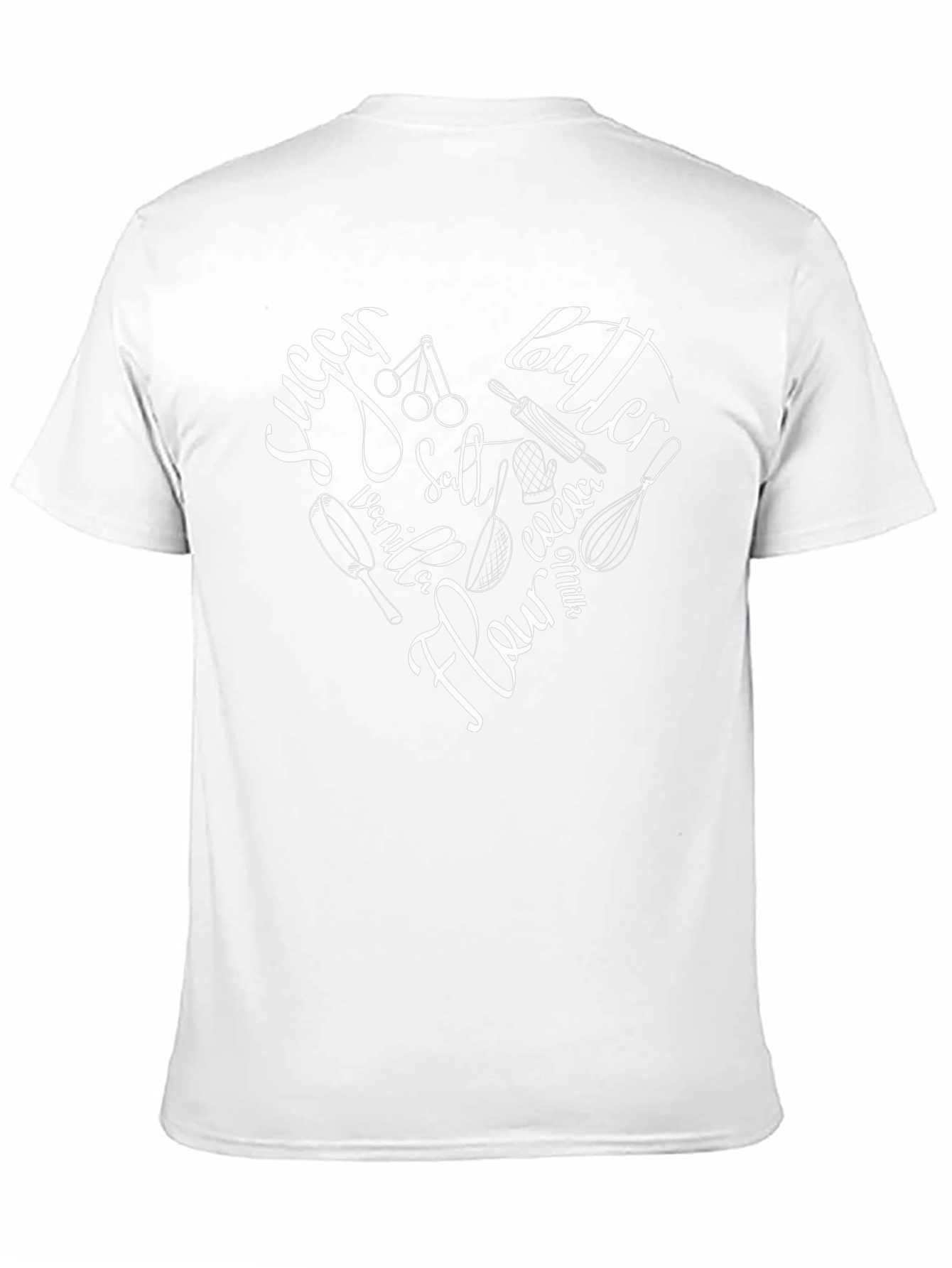 Bakers Heart Graphic Tee - Black Cotton Blend