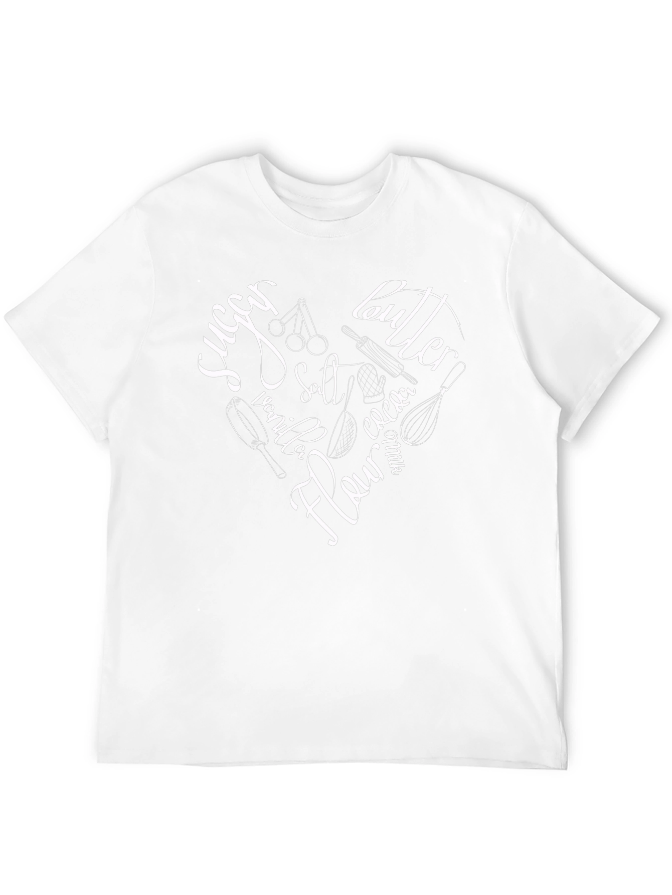 Bakers Heart Graphic Tee - Black Cotton Blend