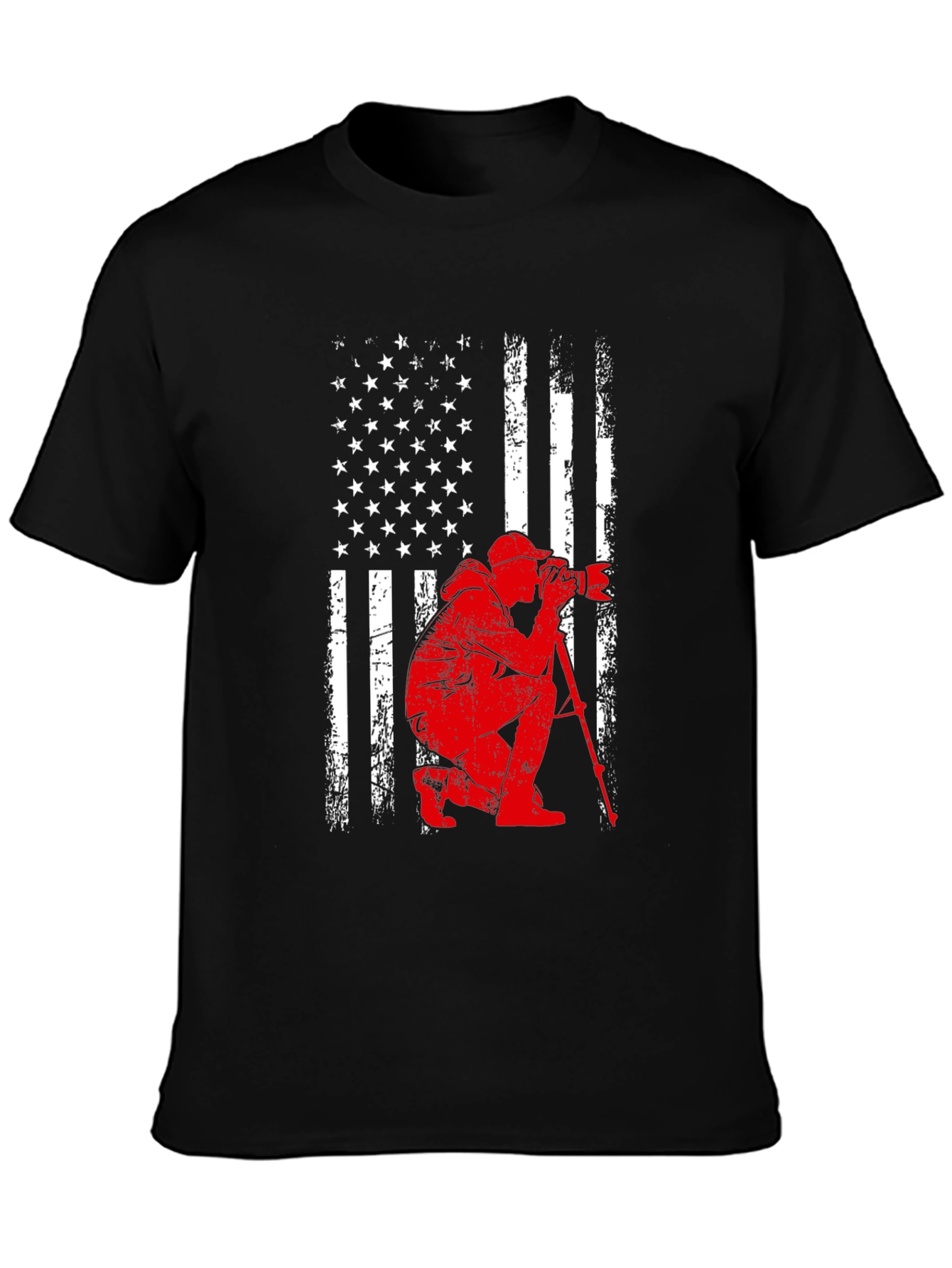 Patriotic Photographer Graphic T-Shirt