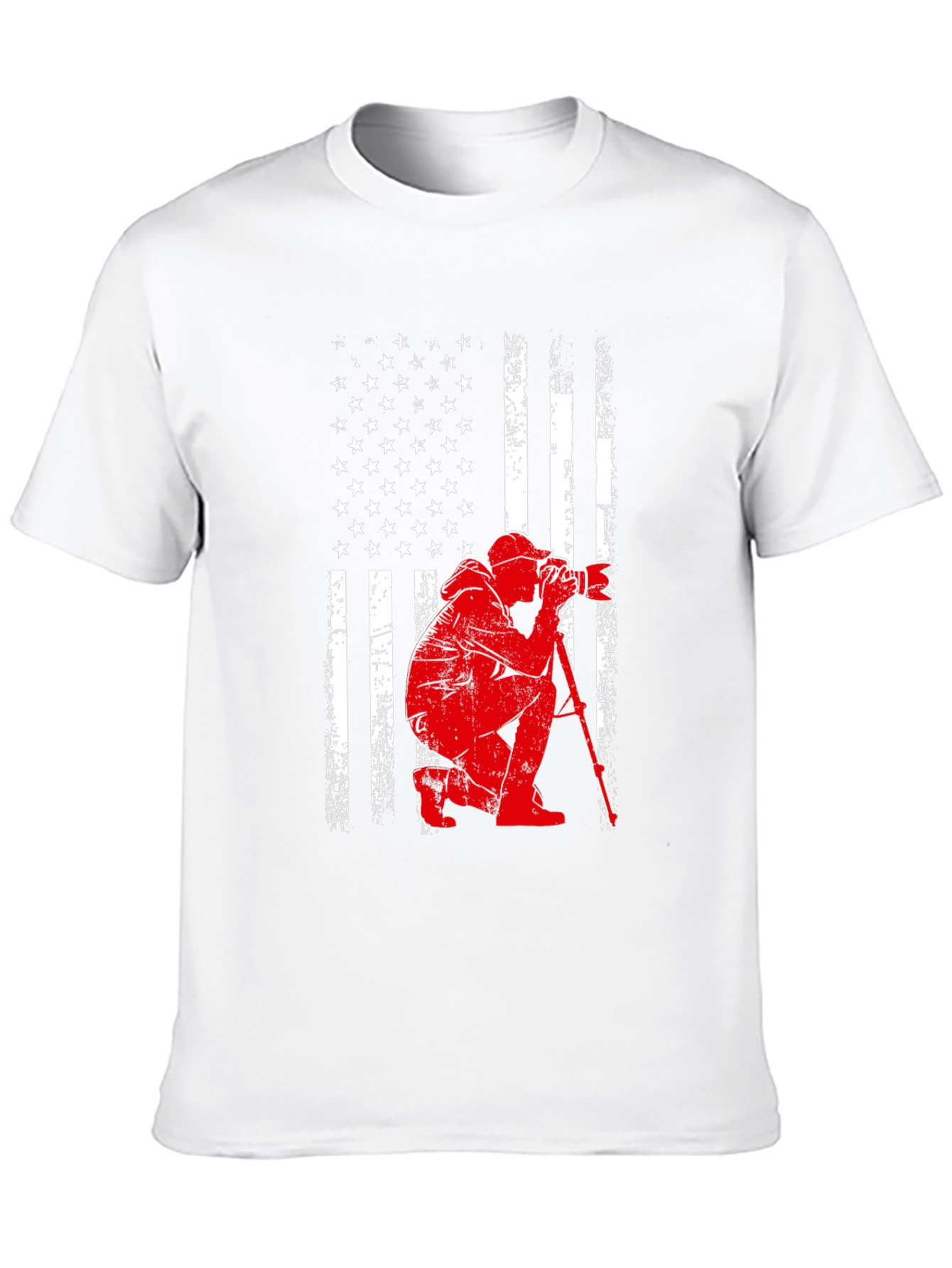Patriotic Photographer Graphic T-Shirt