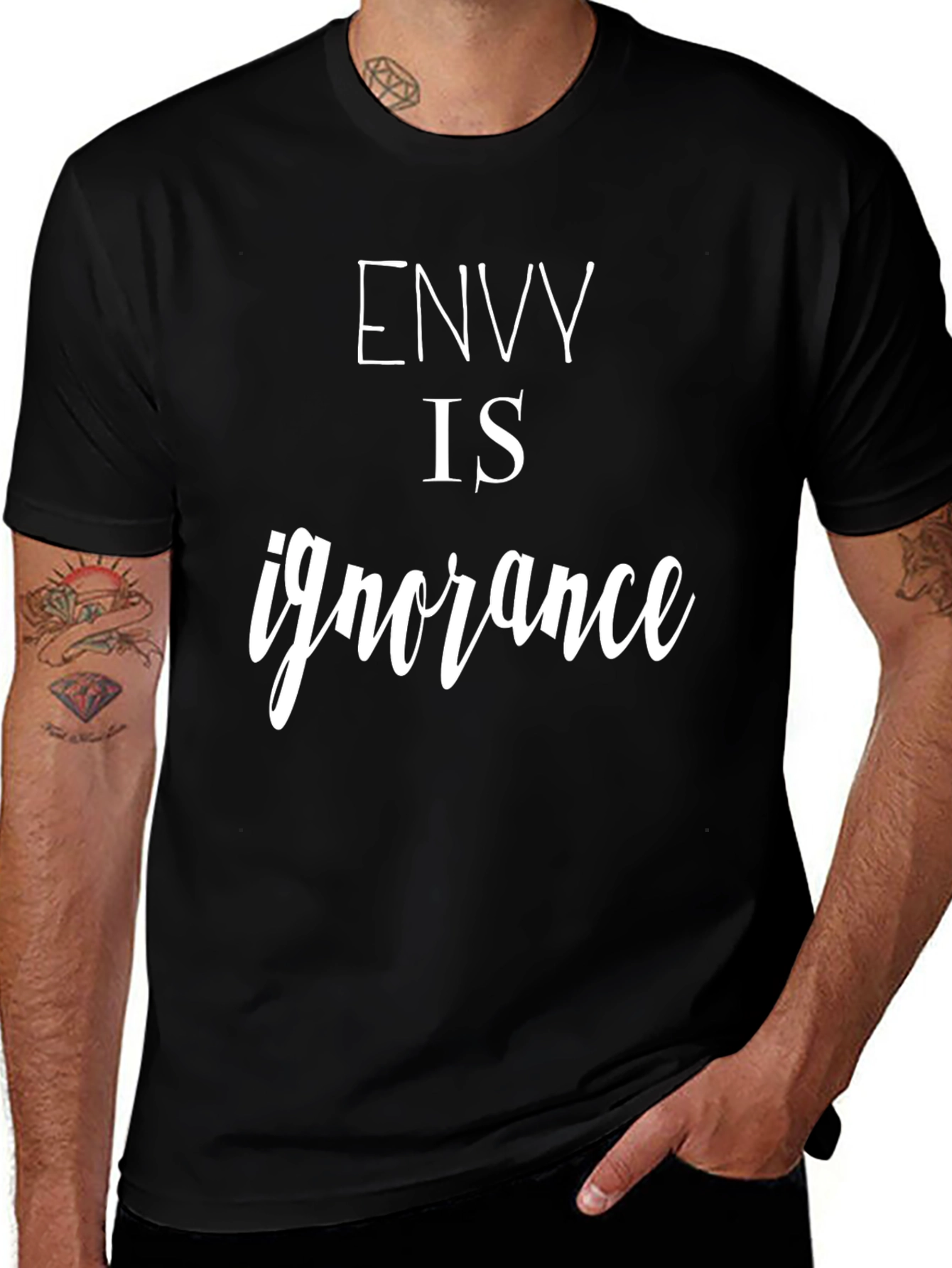 Envy is Ignorance Black T-Shirt