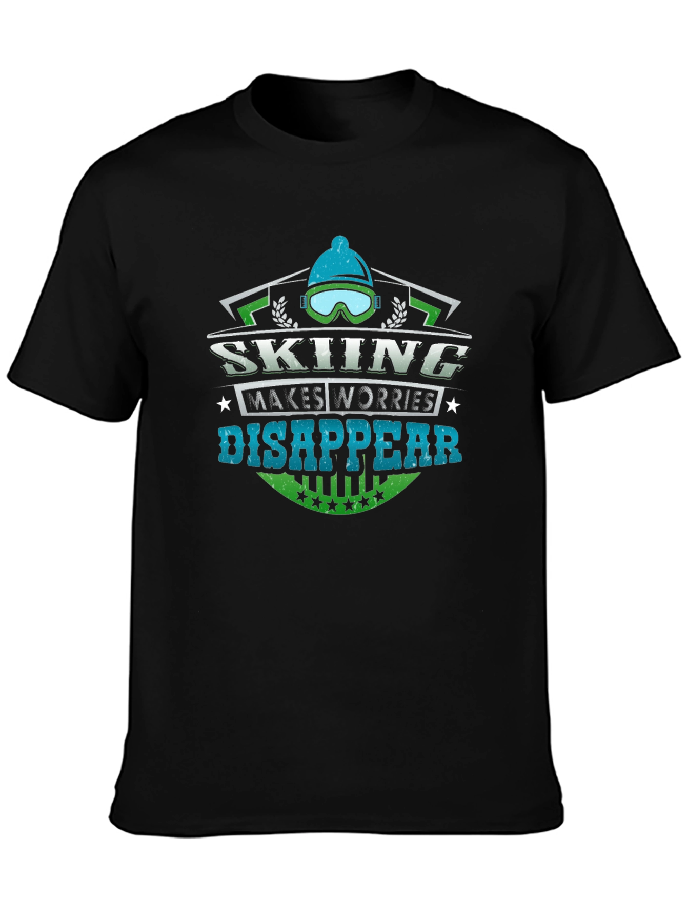 Skiing Makes Worries Disappear T-Shirt