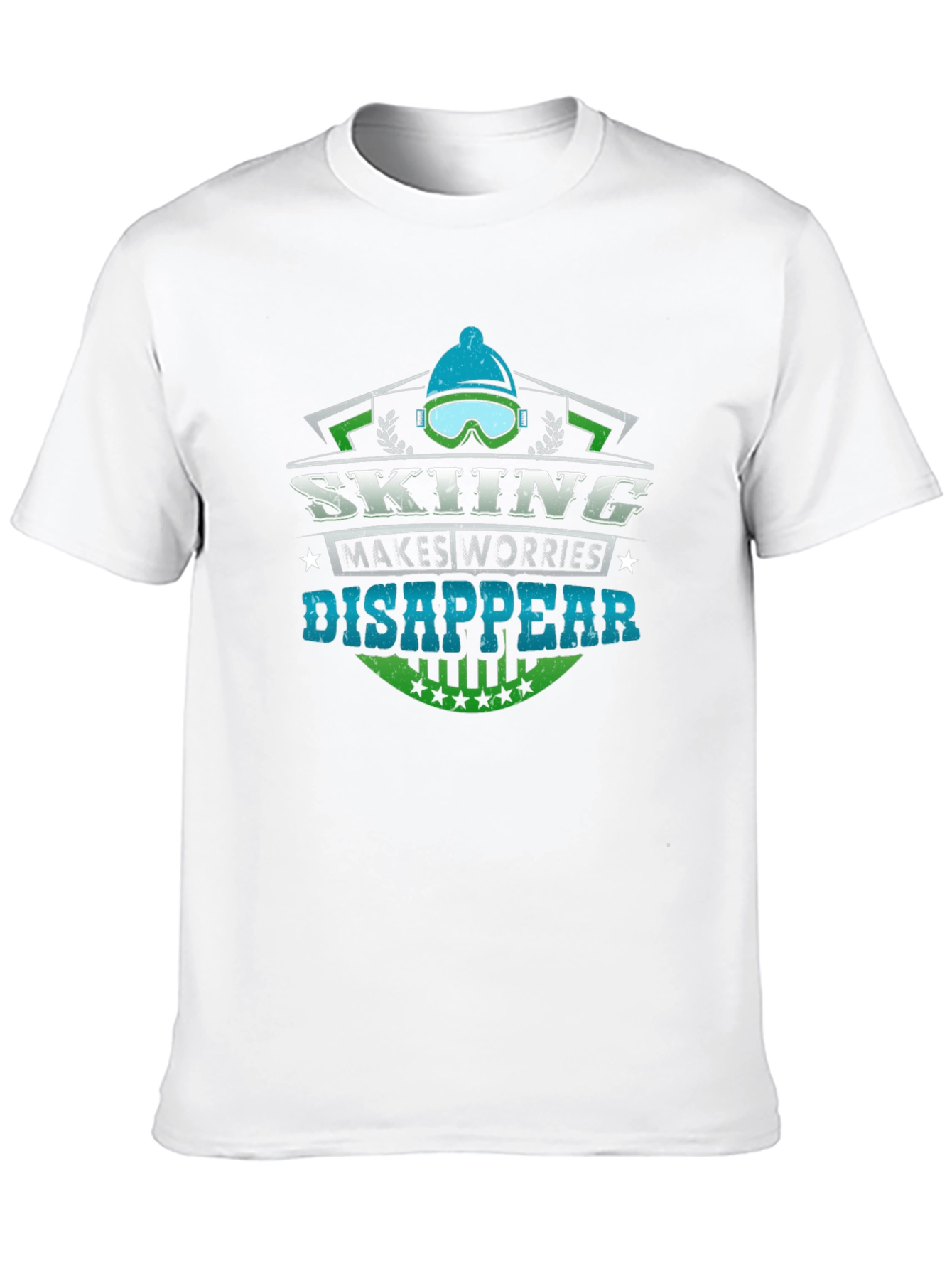 Skiing Makes Worries Disappear T-Shirt