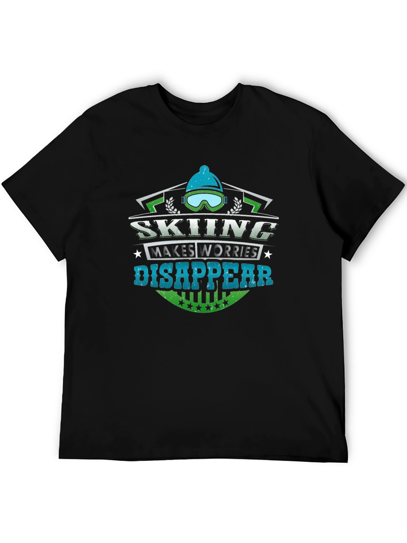 Skiing Makes Worries Disappear T-Shirt