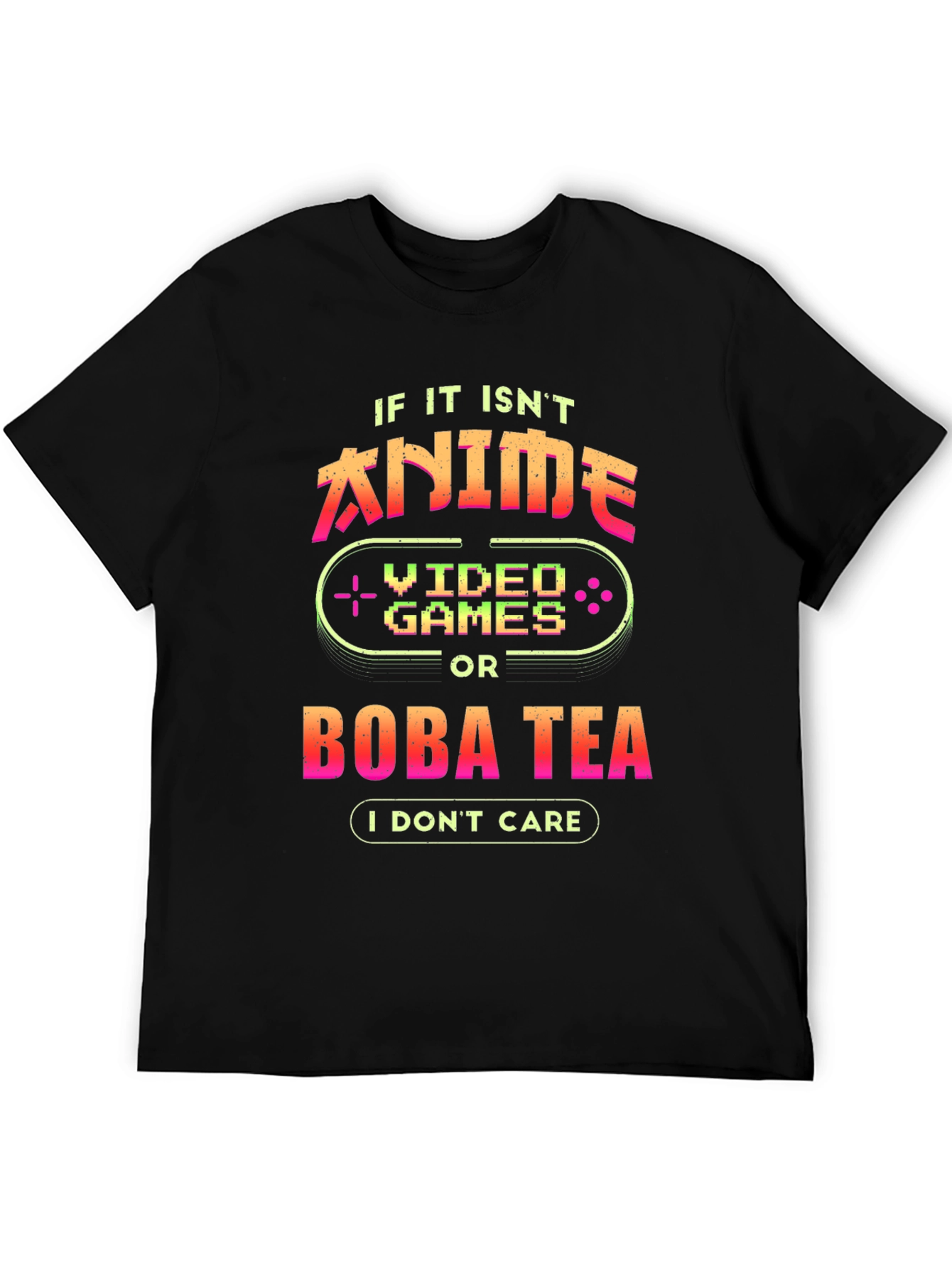 Anime Video Games Boba Tea Graphic Tee