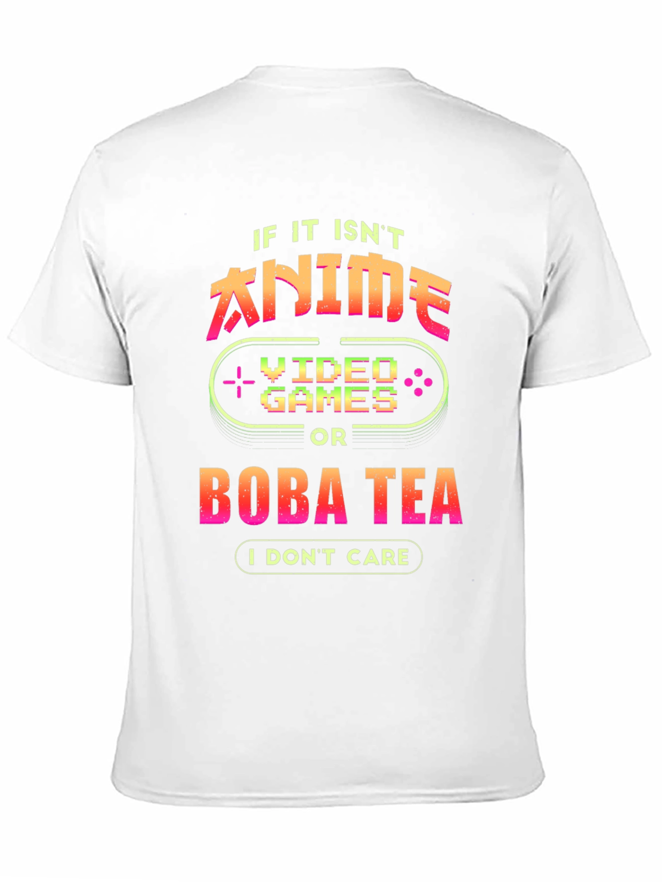 Anime Video Games Boba Tea Graphic Tee