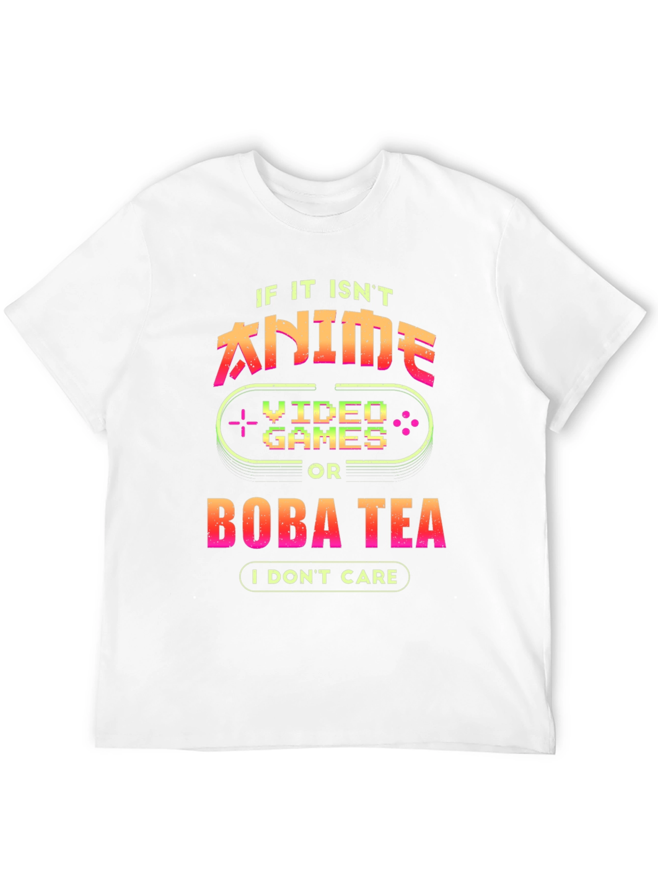 Anime Video Games Boba Tea Graphic Tee