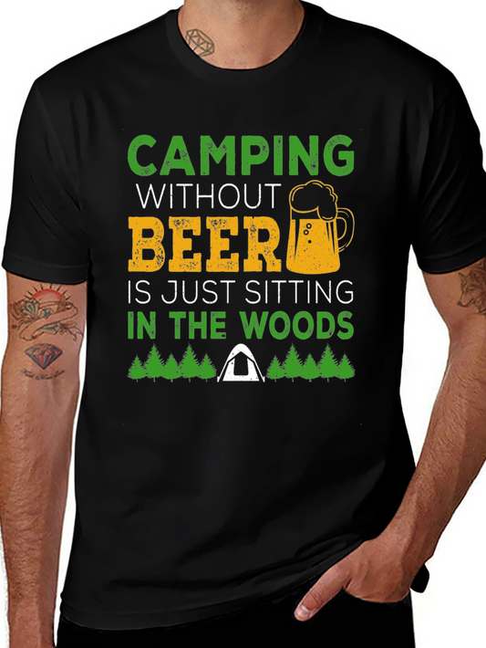Camping Without Beer Graphic T-Shirt