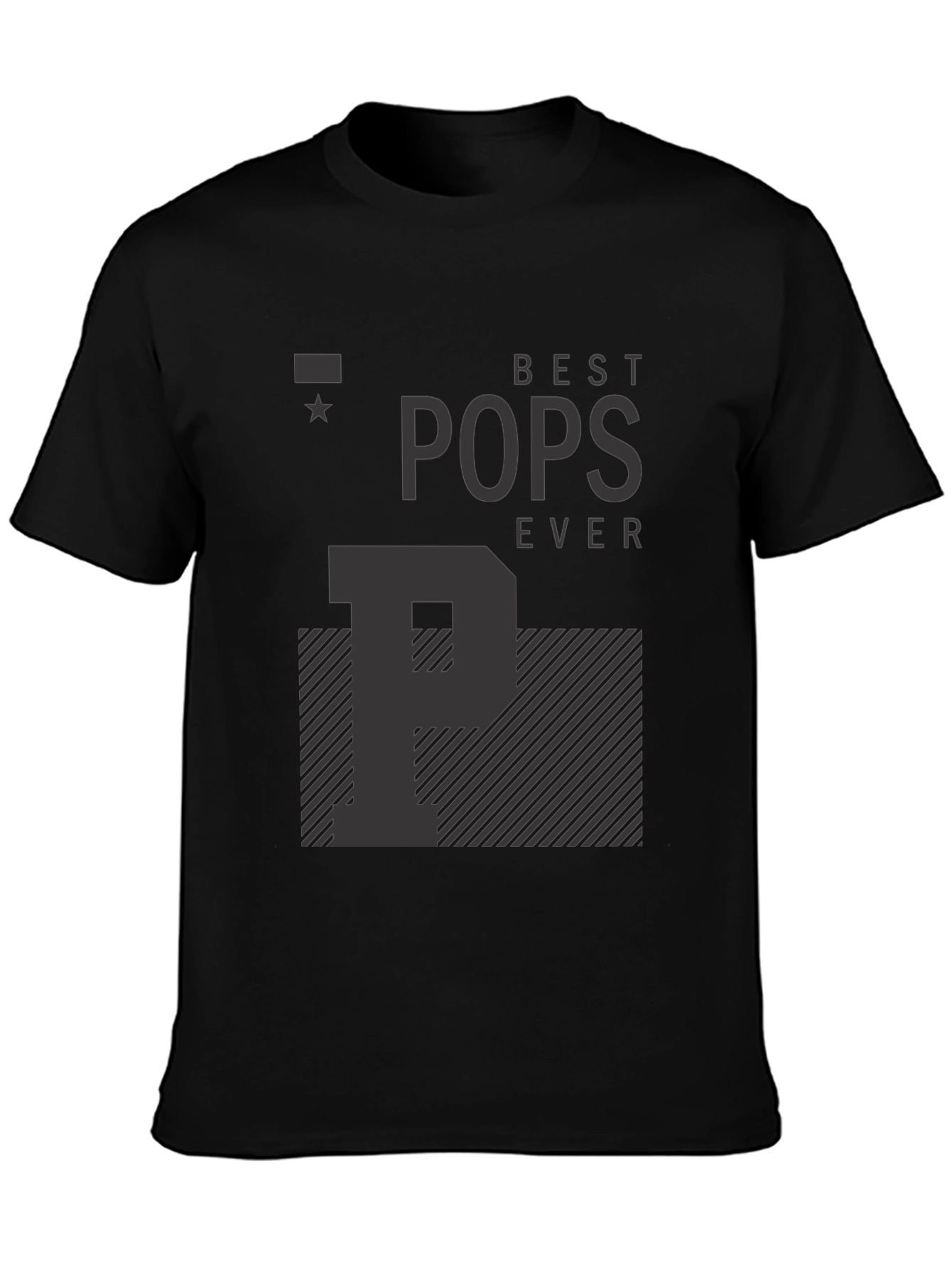 Best Pops Ever T-Shirt - Black Graphic Tee