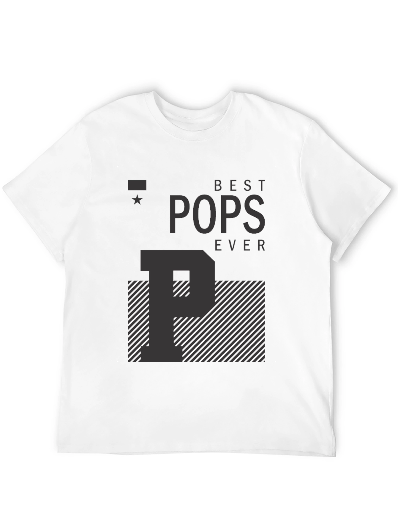 Best Pops Ever T-Shirt - Black Graphic Tee
