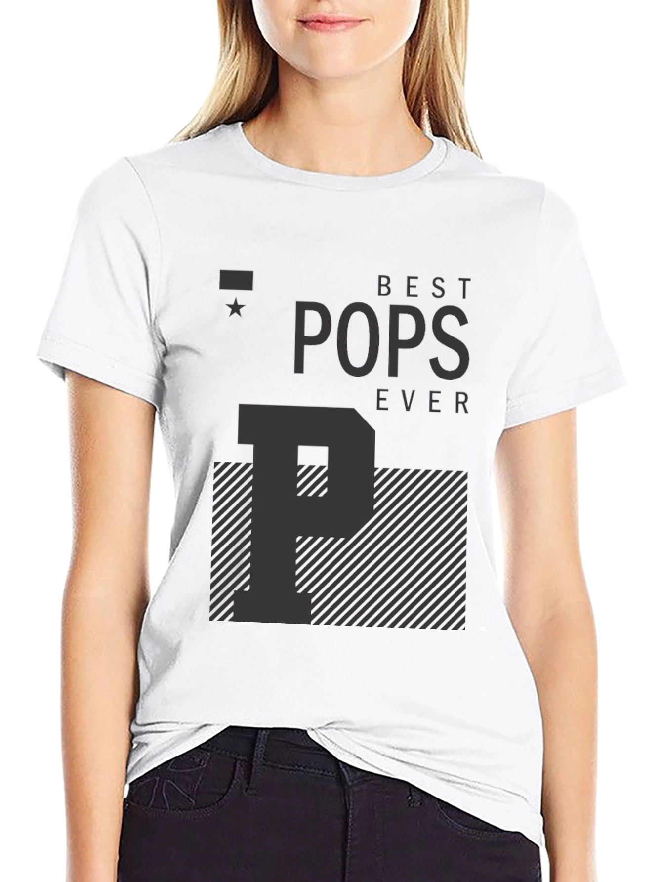 Best Pops Ever T-Shirt - Black Graphic Tee