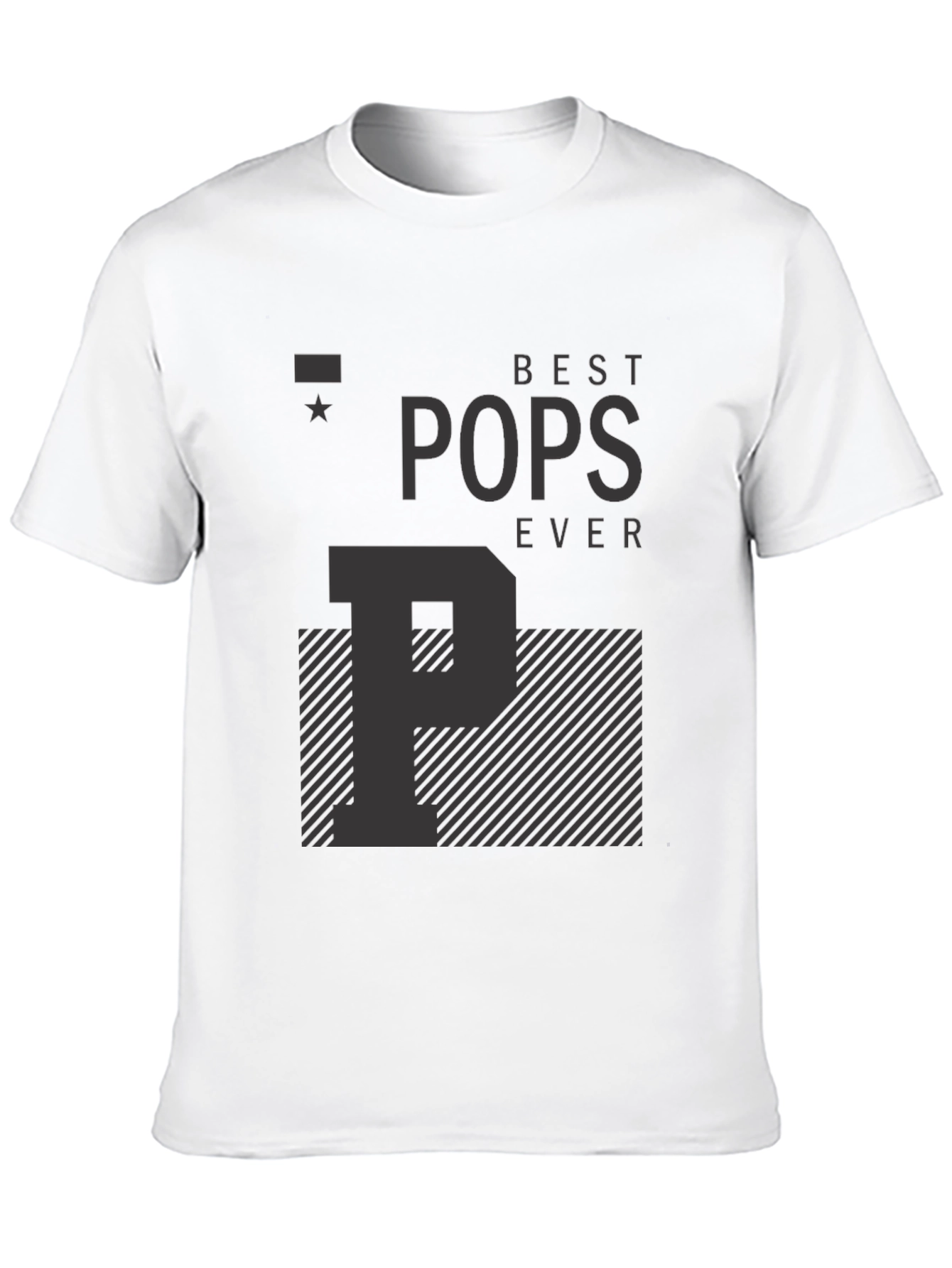 Best Pops Ever T-Shirt - Black Graphic Tee