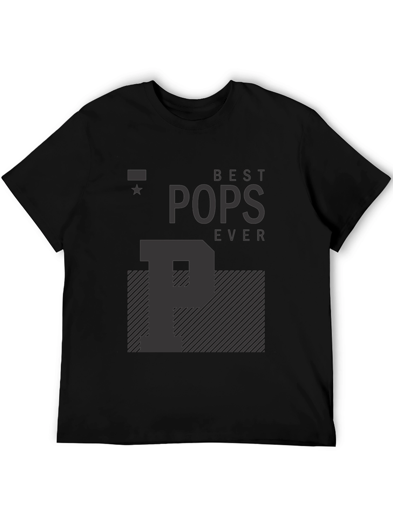 Best Pops Ever T-Shirt - Black Graphic Tee